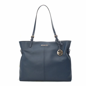 Michael Kors Lenox Leather SHoulder Bag Blue