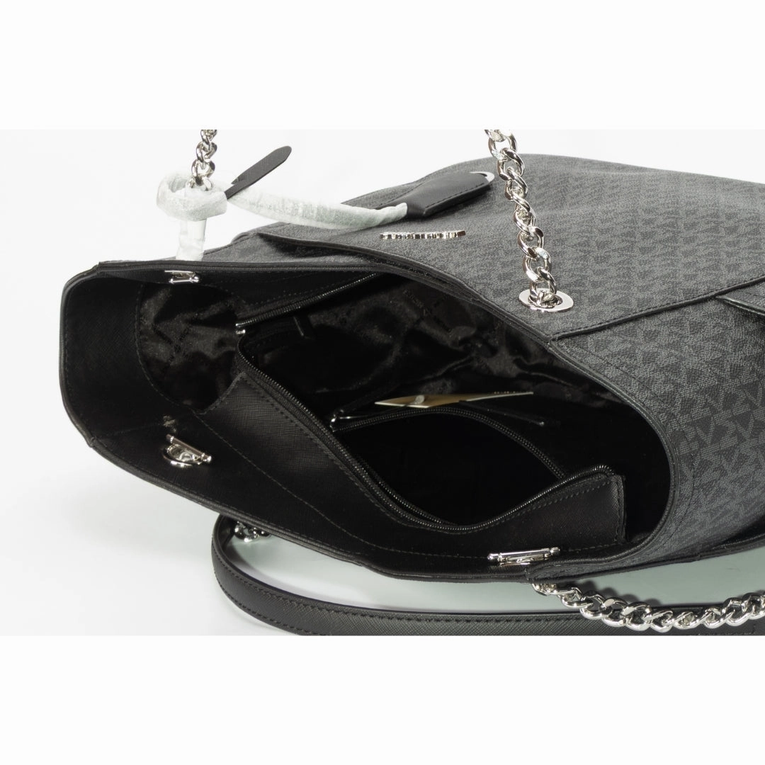 Michael Kors MK Monogram Chain Link Tote Bag