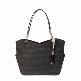 Michael Kors MK Monogram Chain Link Tote Bag