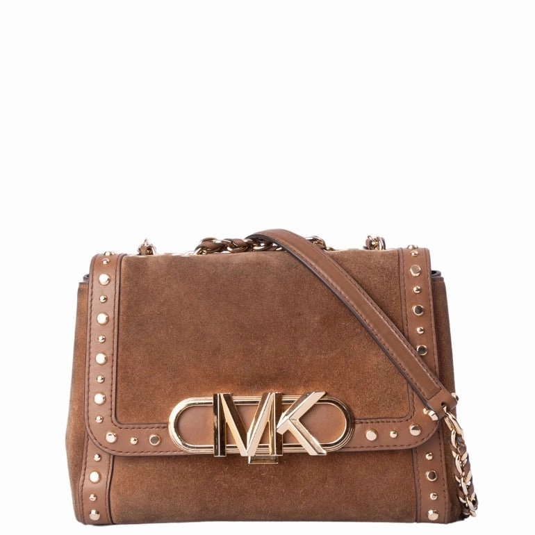 Michael Kors Parker Studded Suede Crossbody Bag