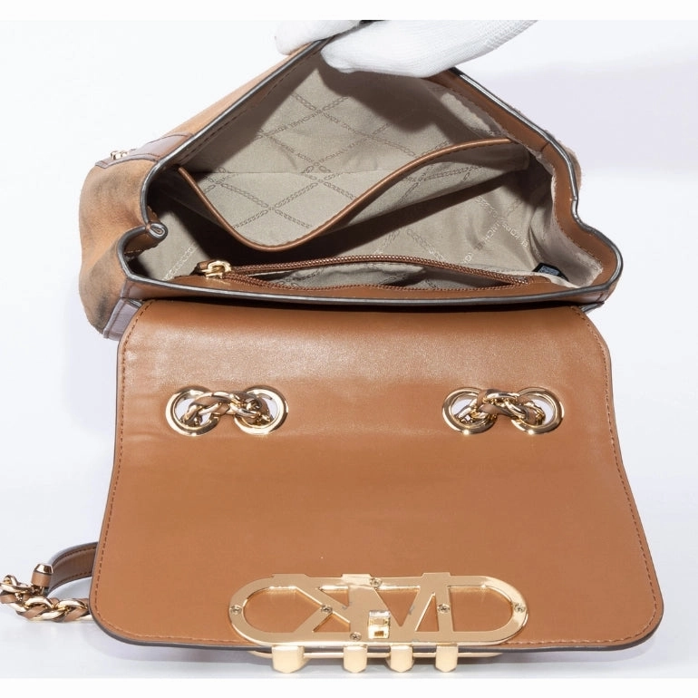 Michael Kors Parker Studded Suede Crossbody Bag
