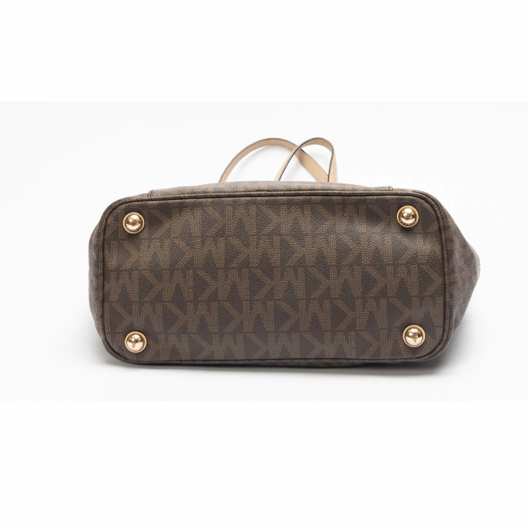 Michael Kors Signature Coated Canvas Jet Set Tote