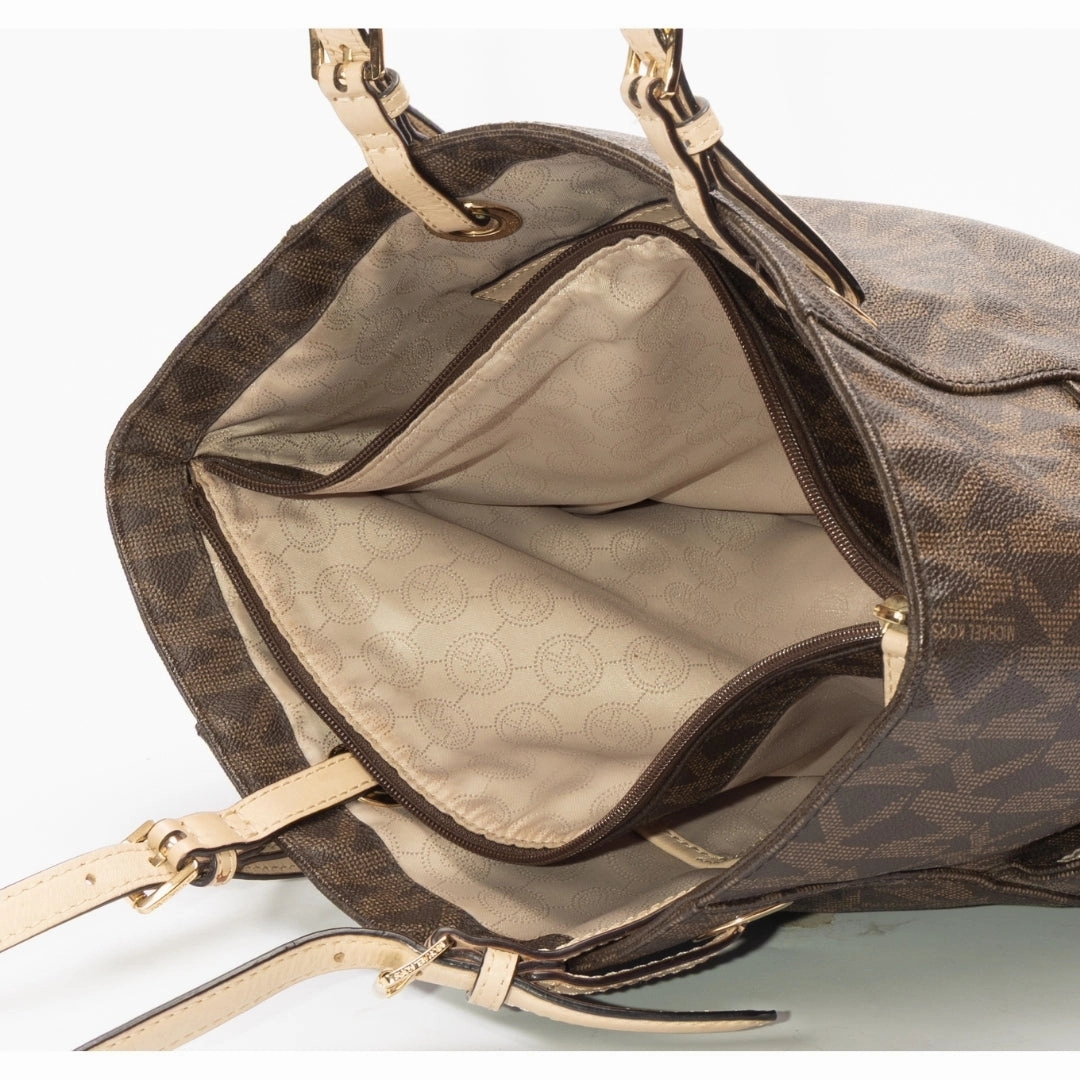 Michael Kors Signature Coated Canvas Jet Set Tote