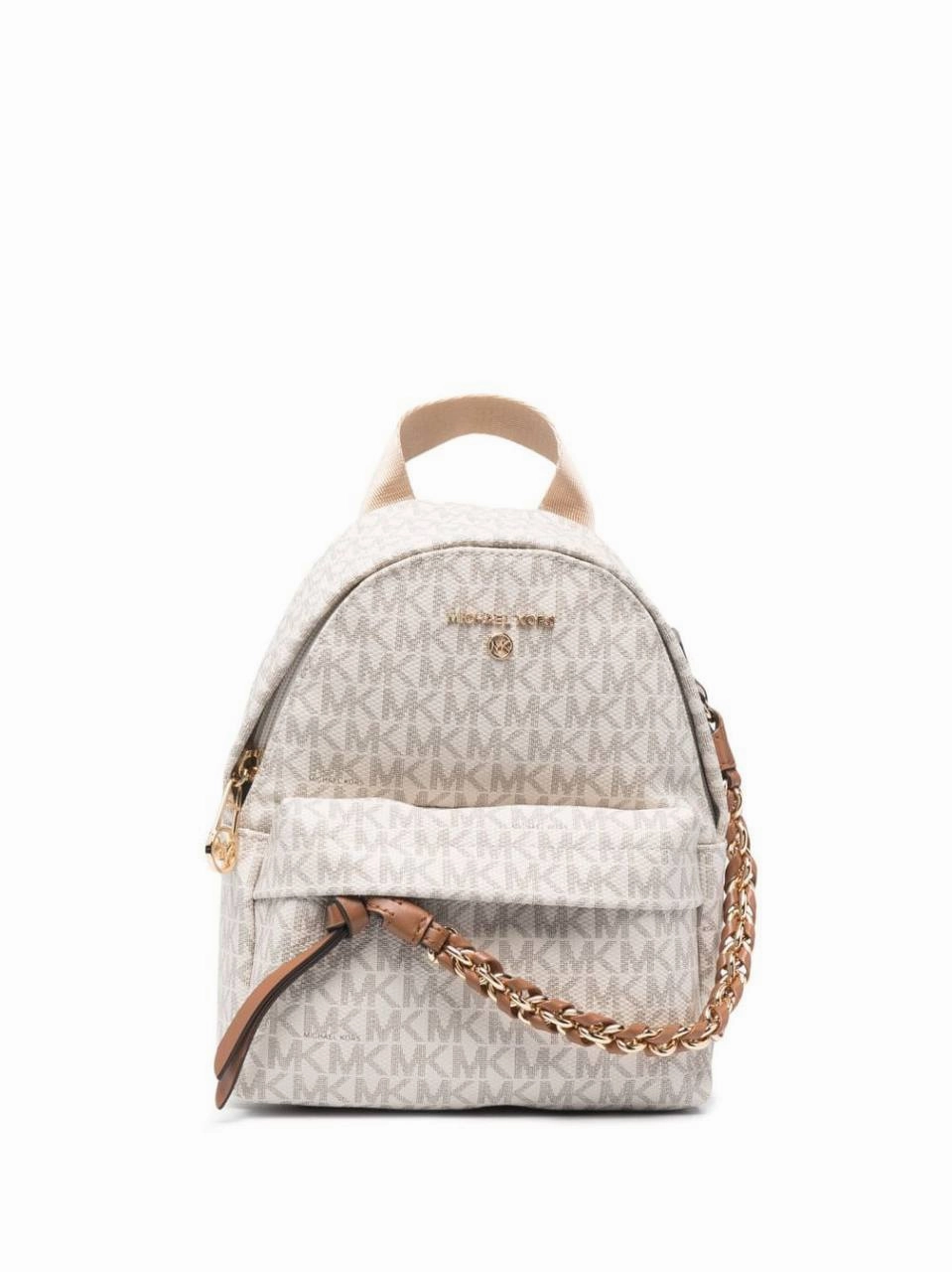 Michael Kors Small Rhea Monogram print backpack in offwhite