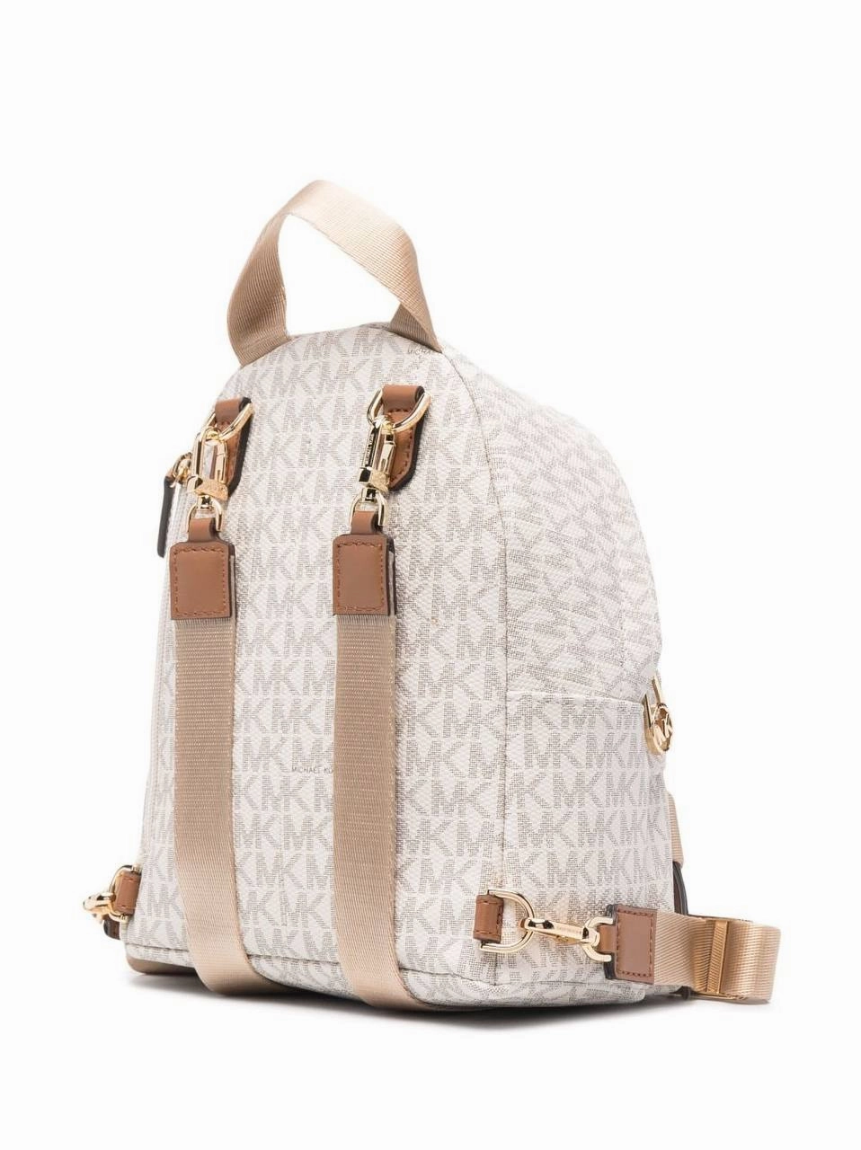Michael Kors Small Rhea Monogram print backpack in offwhite