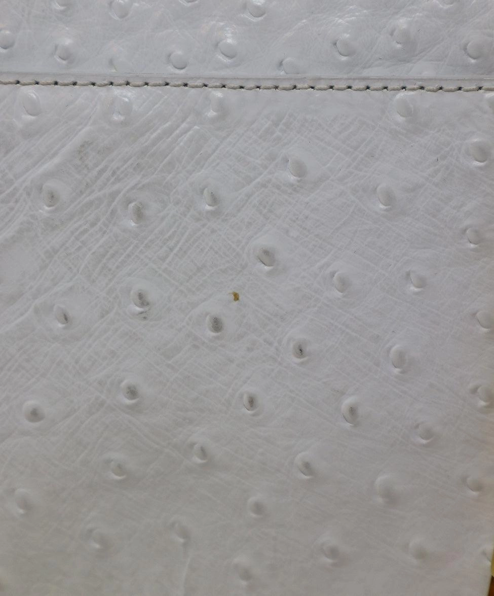 Michael Kors White Pressed Leather Shoulder Bag