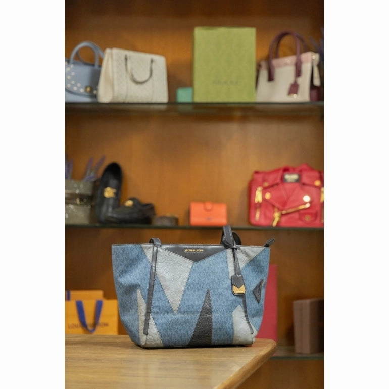 Michael Kors Whitney Logo Cutout Tote