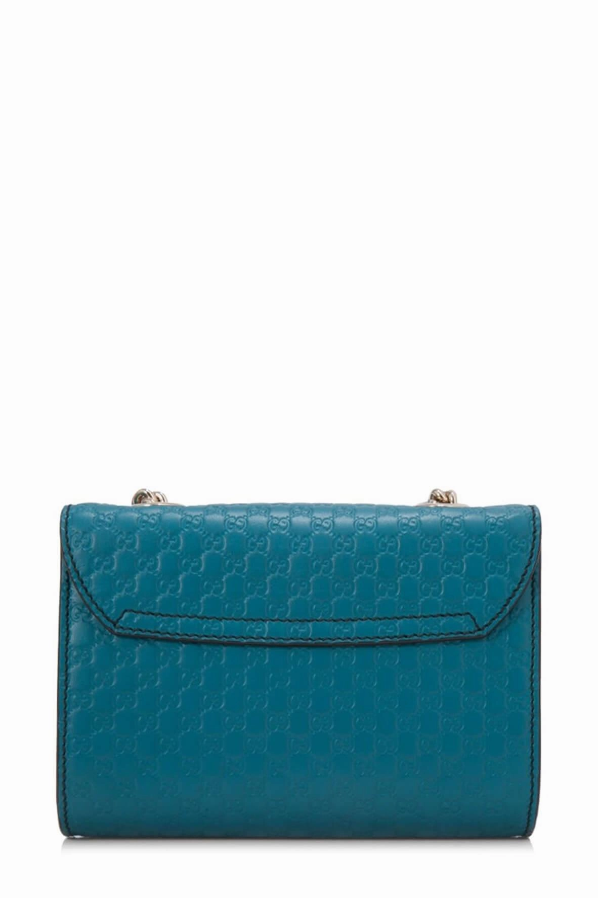Microguccissima Emily Crossbody Peacock Blue
