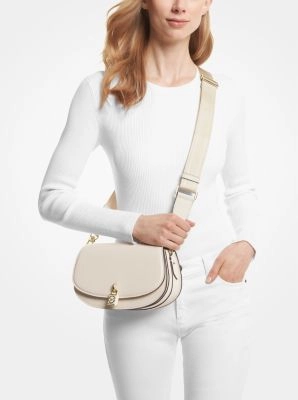 Mila Medium Leather Messenger Bag