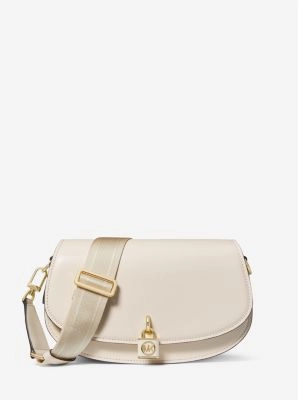 Mila Medium Leather Messenger Bag