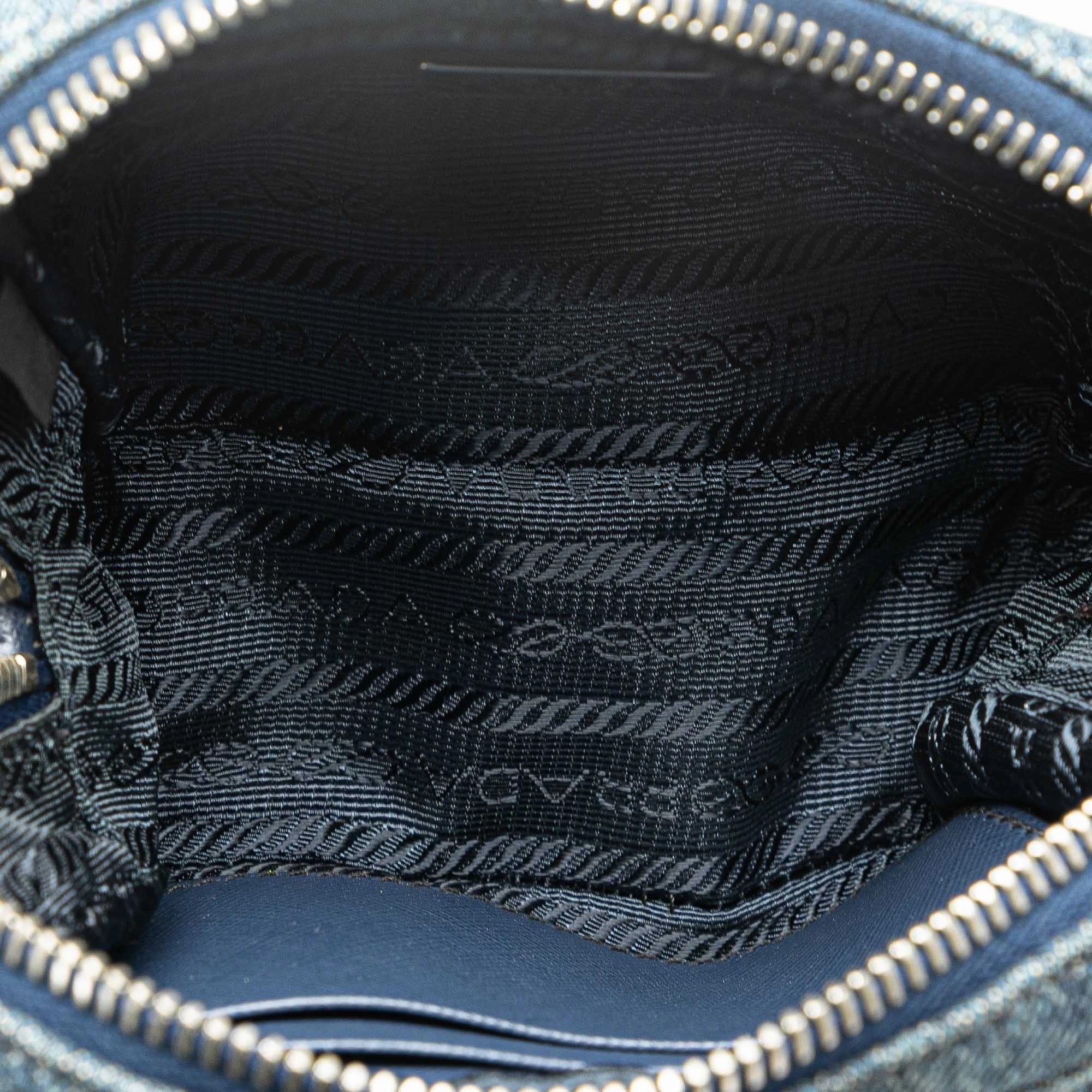 Mini Denim Studded Embellished Camera Crossbody