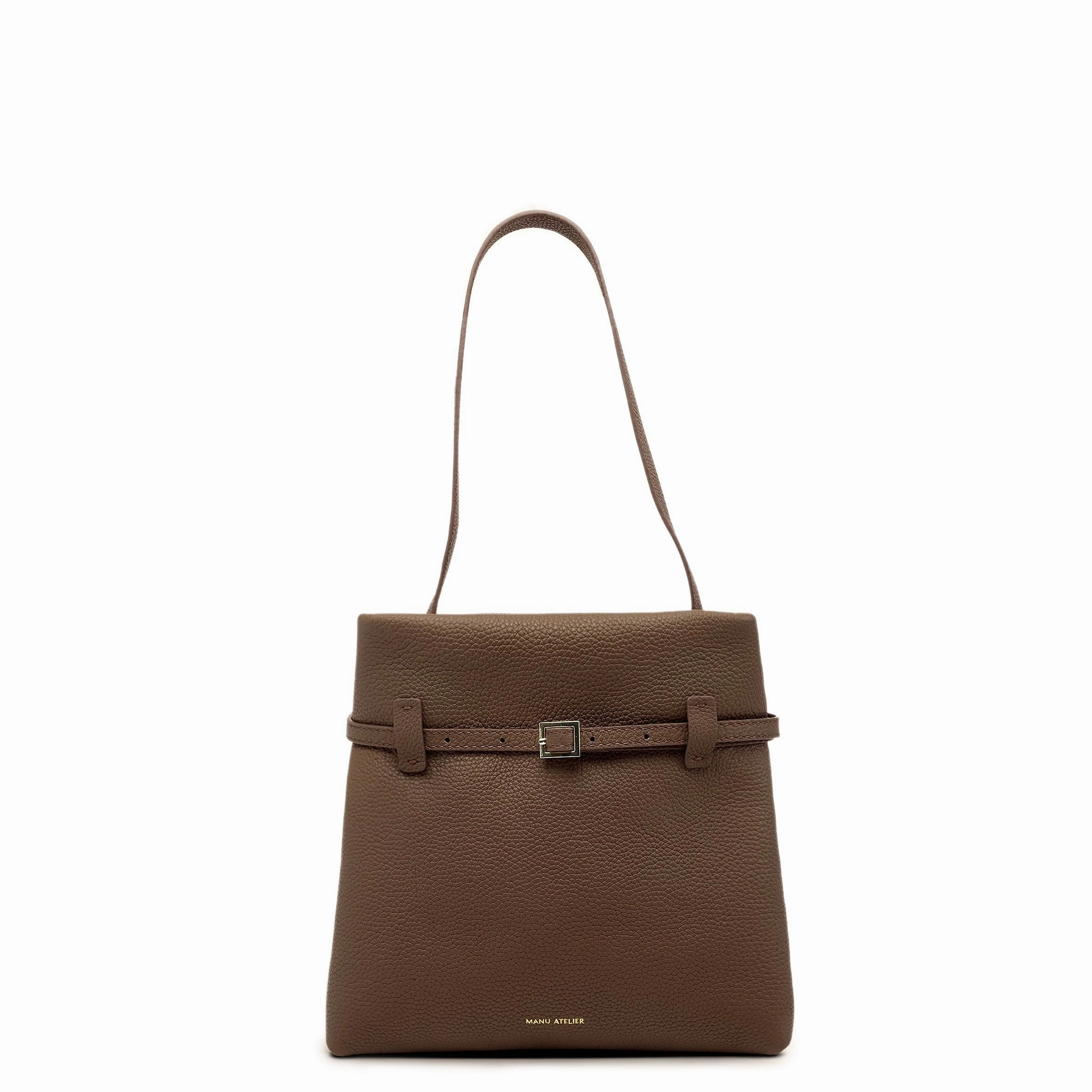 Mini Tote du Jour, Calf, Mocha