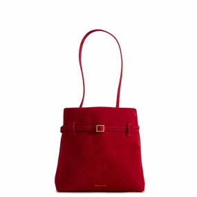 Mini Tote du Jour, Suede Red