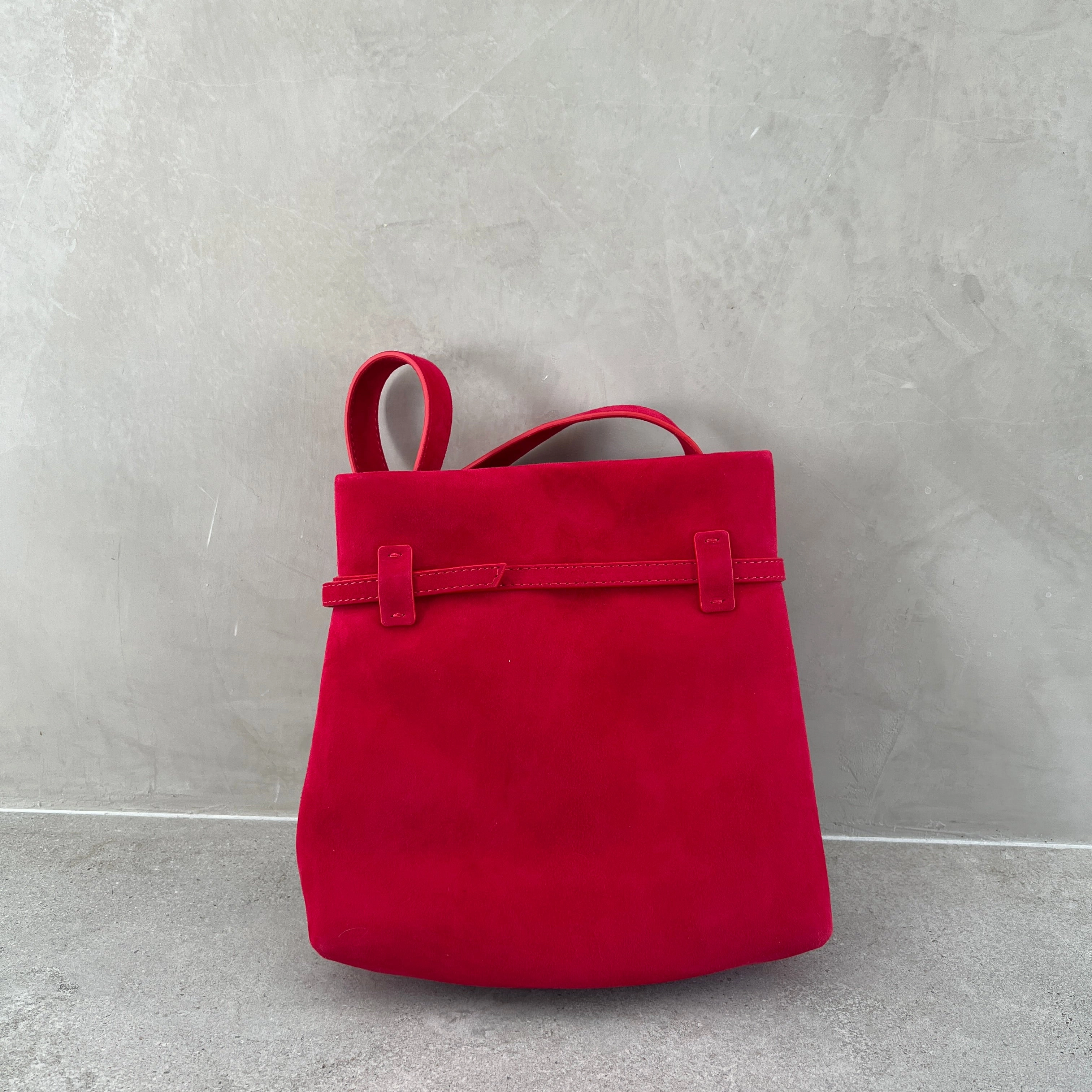 Mini Tote du Jour, Suede Red