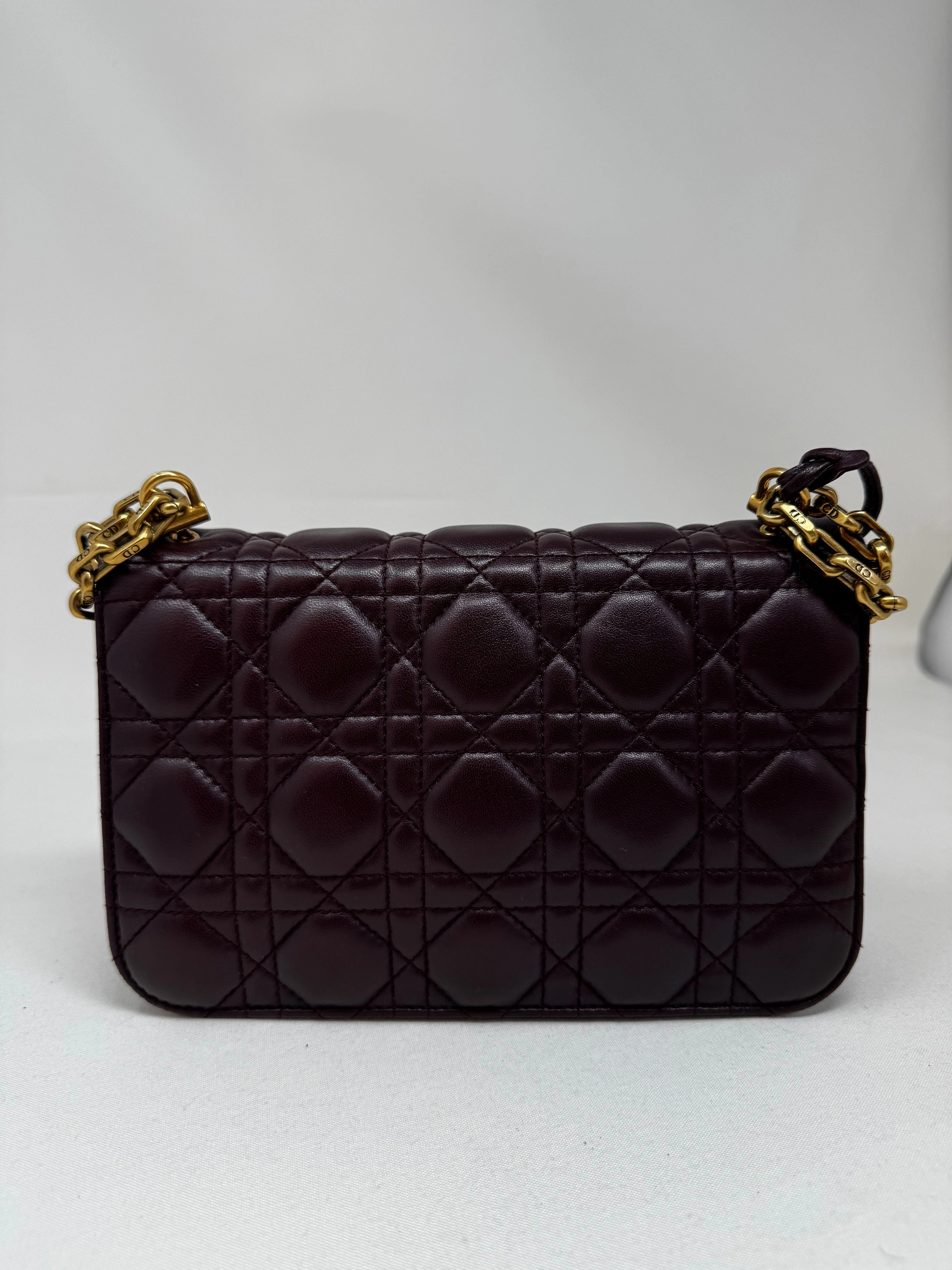 Miss dior leather crossbody bag Dior Burgundy in Leather BJ1-08