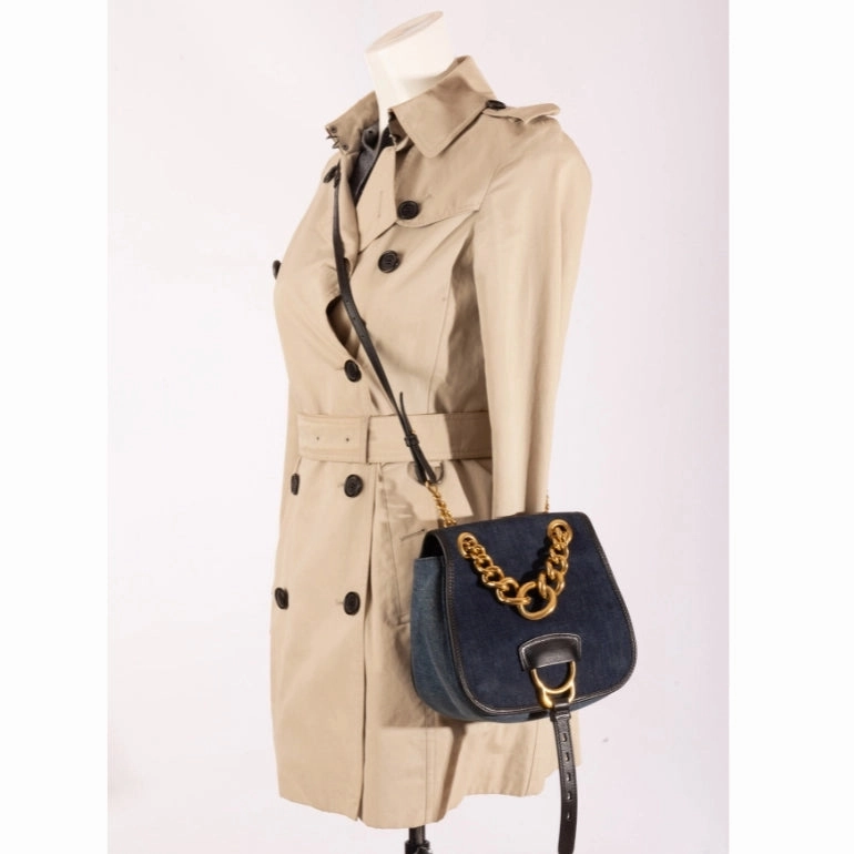 Miu Miu Dahlia Denim Saddle Bag