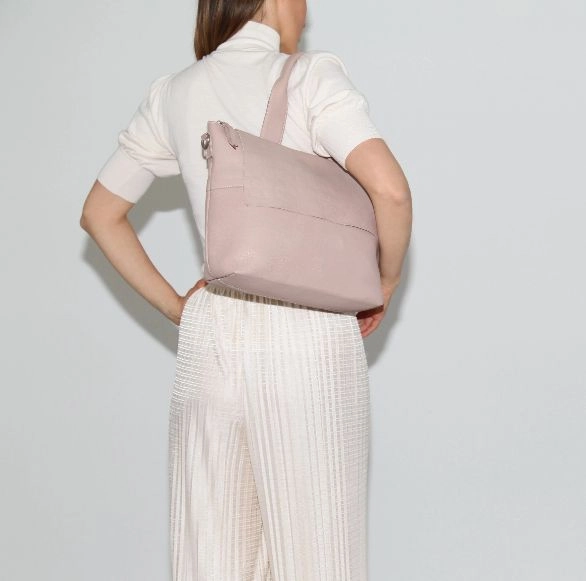 MONIQUE LEATHER PENELOPE FLAP TOTE/MESSENGER/CROSSBODY BAG