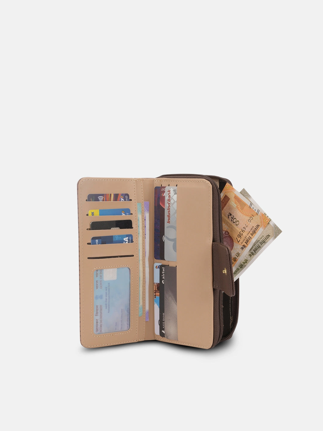 Mono Mia25 Large Bifold Zip Wallet