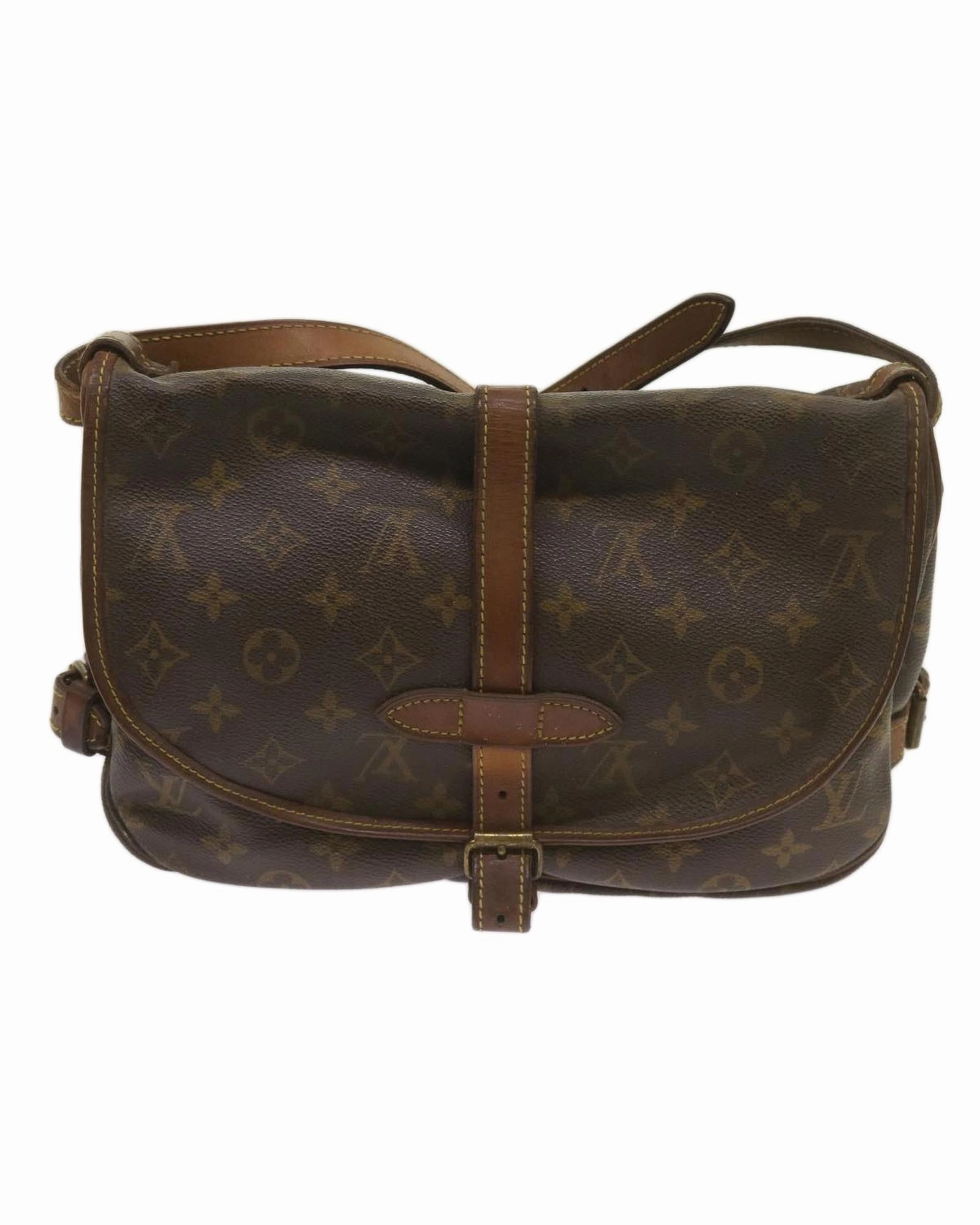 Monogram Canvas Crossbody Shoulder Bag