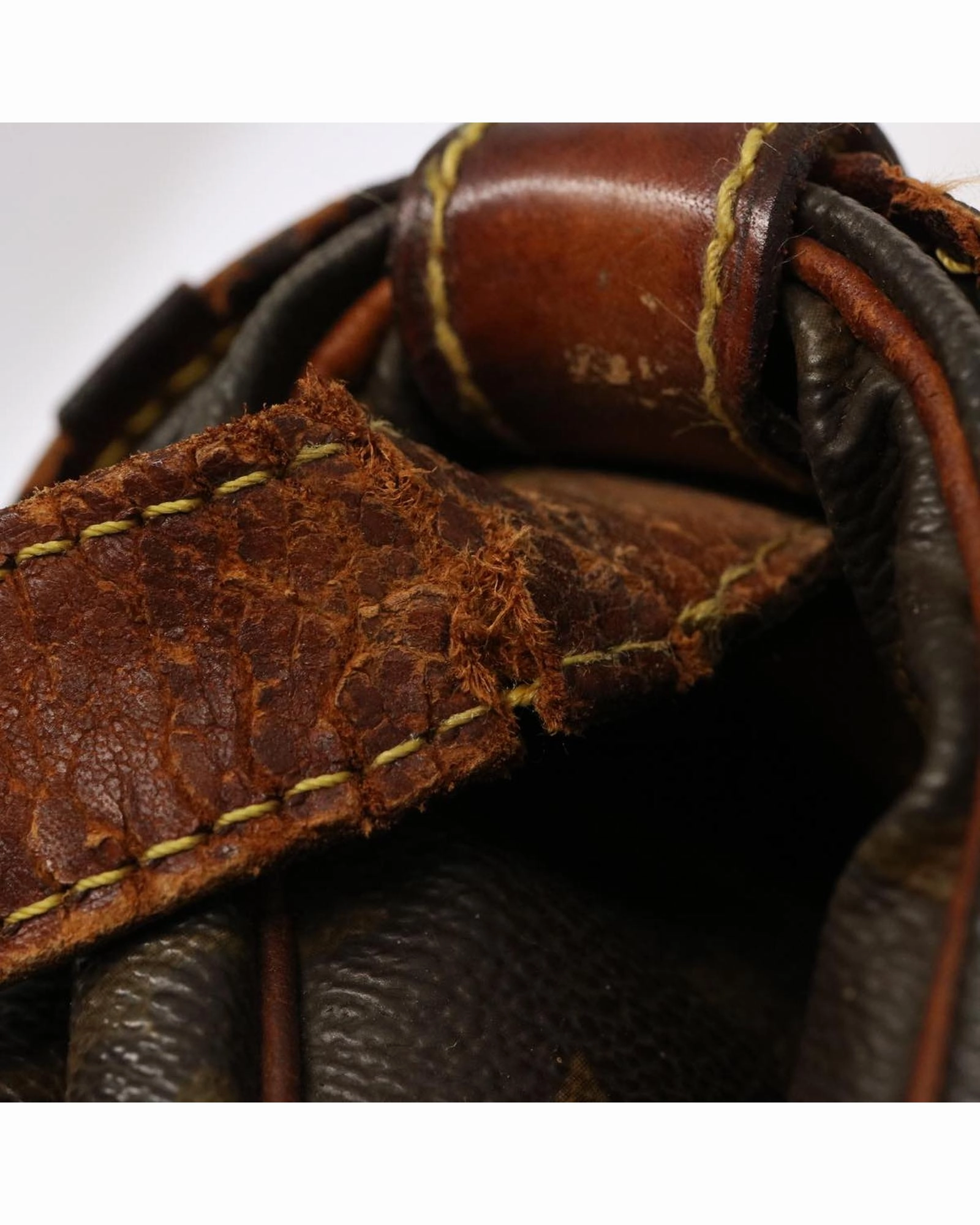 Monogram Canvas Leather Crossbody Bag