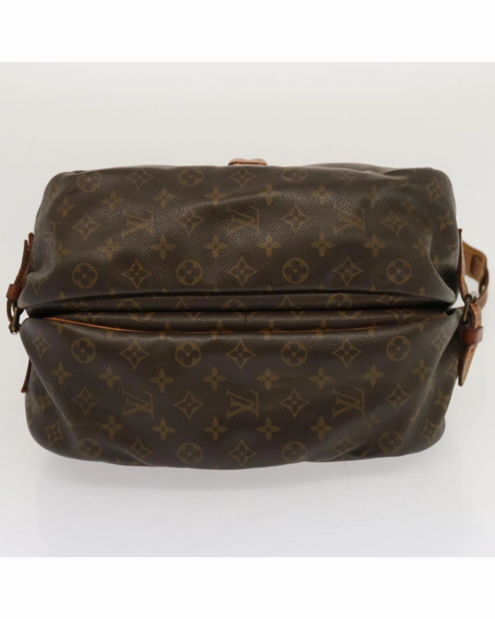 Monogram Canvas Leather Crossbody Bag