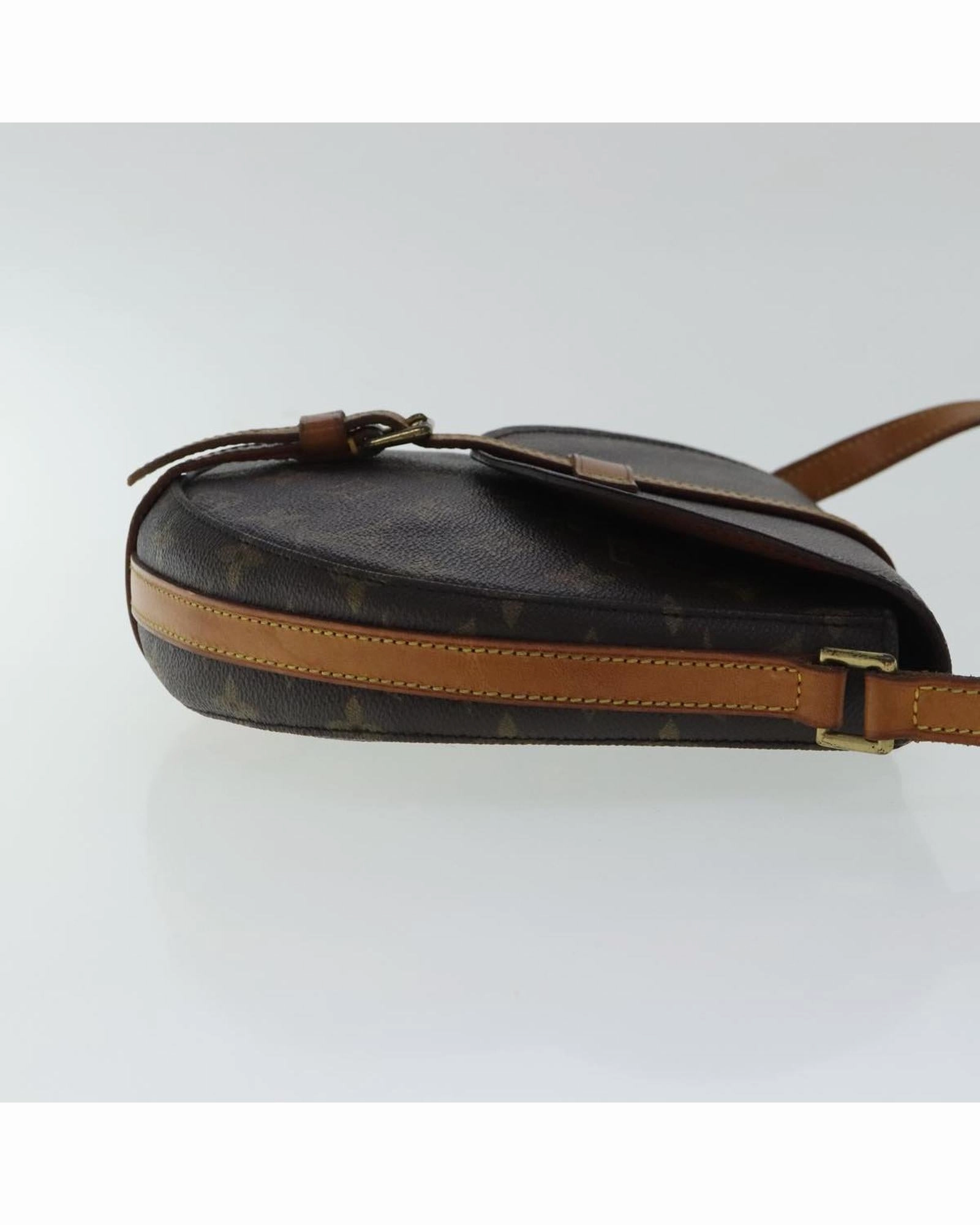 Monogram Canvas Shoulder Bag with Adjustable Strap