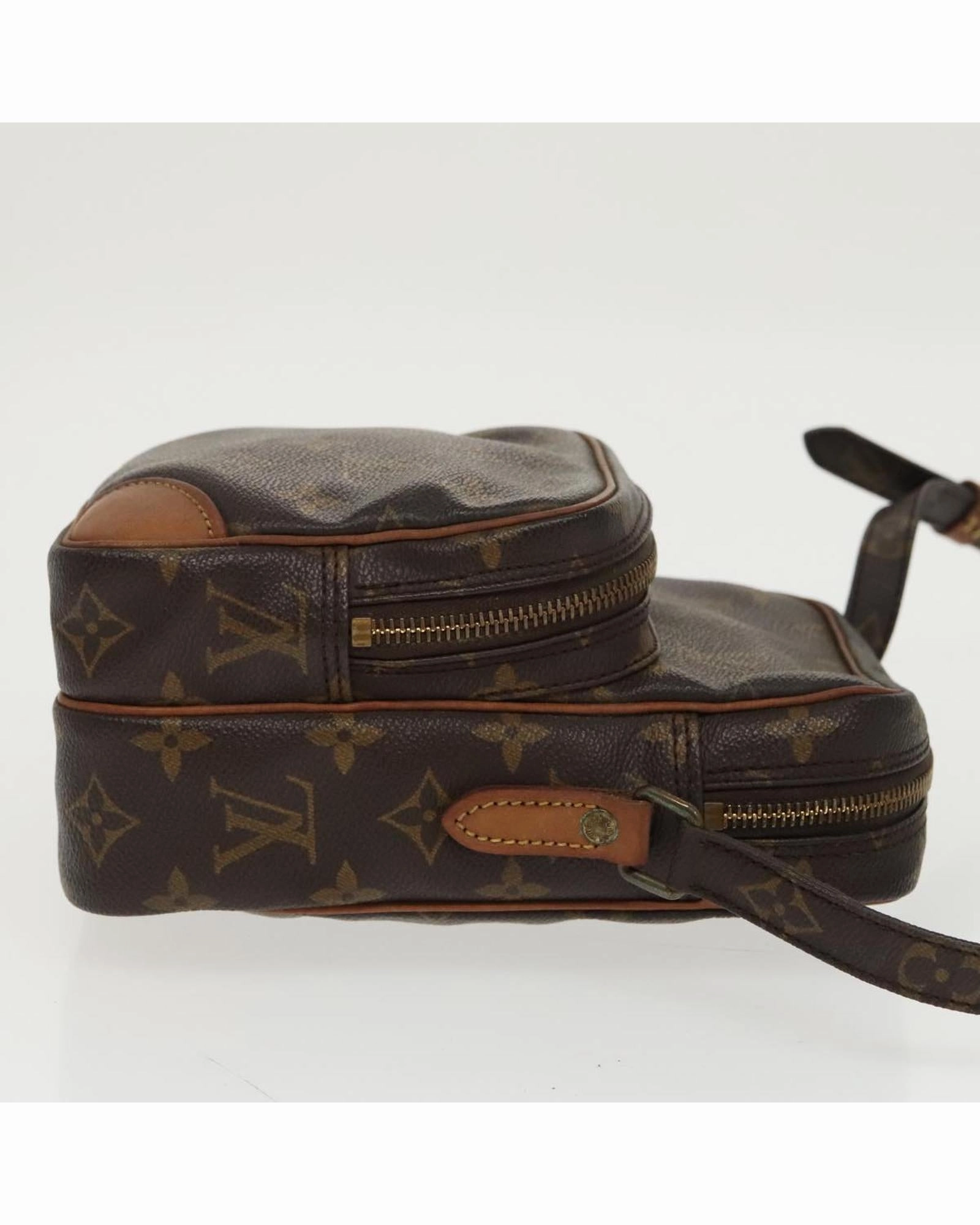 Monogram Canvas Shoulder Bag with Adjustable Strap