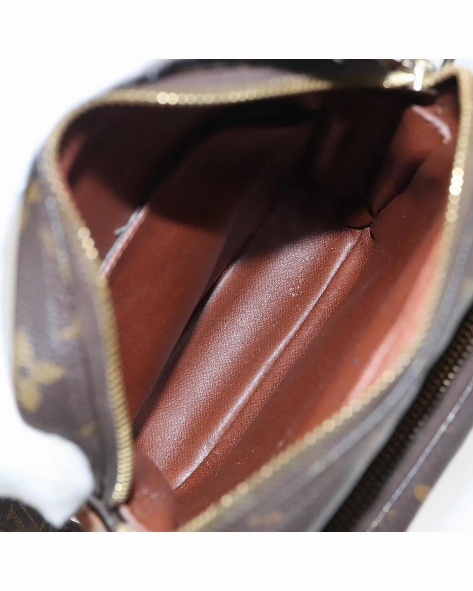 Monogram Canvas Shoulder Bag with Adjustable Strap