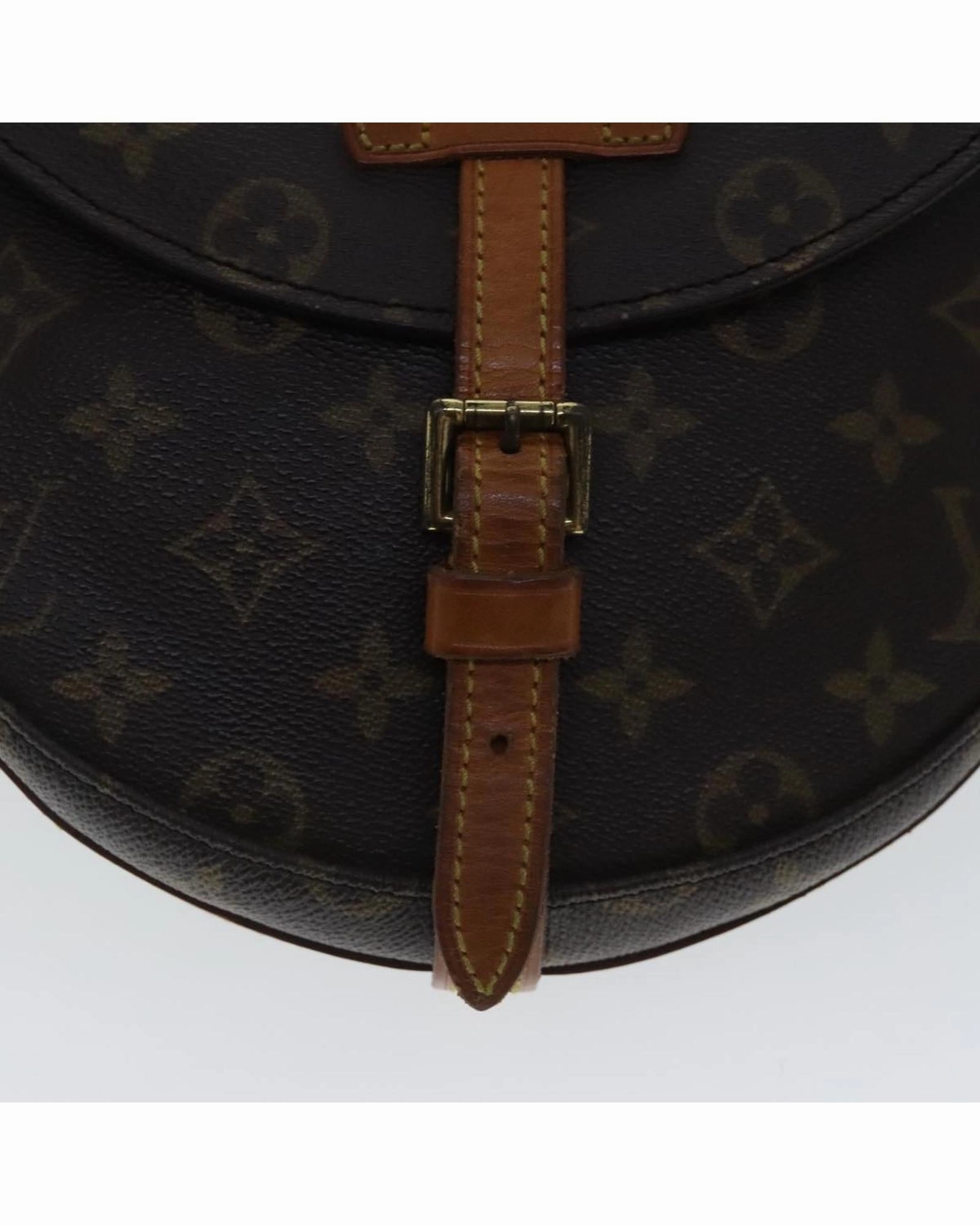 Monogram Canvas Shoulder Bag with Adjustable Strap