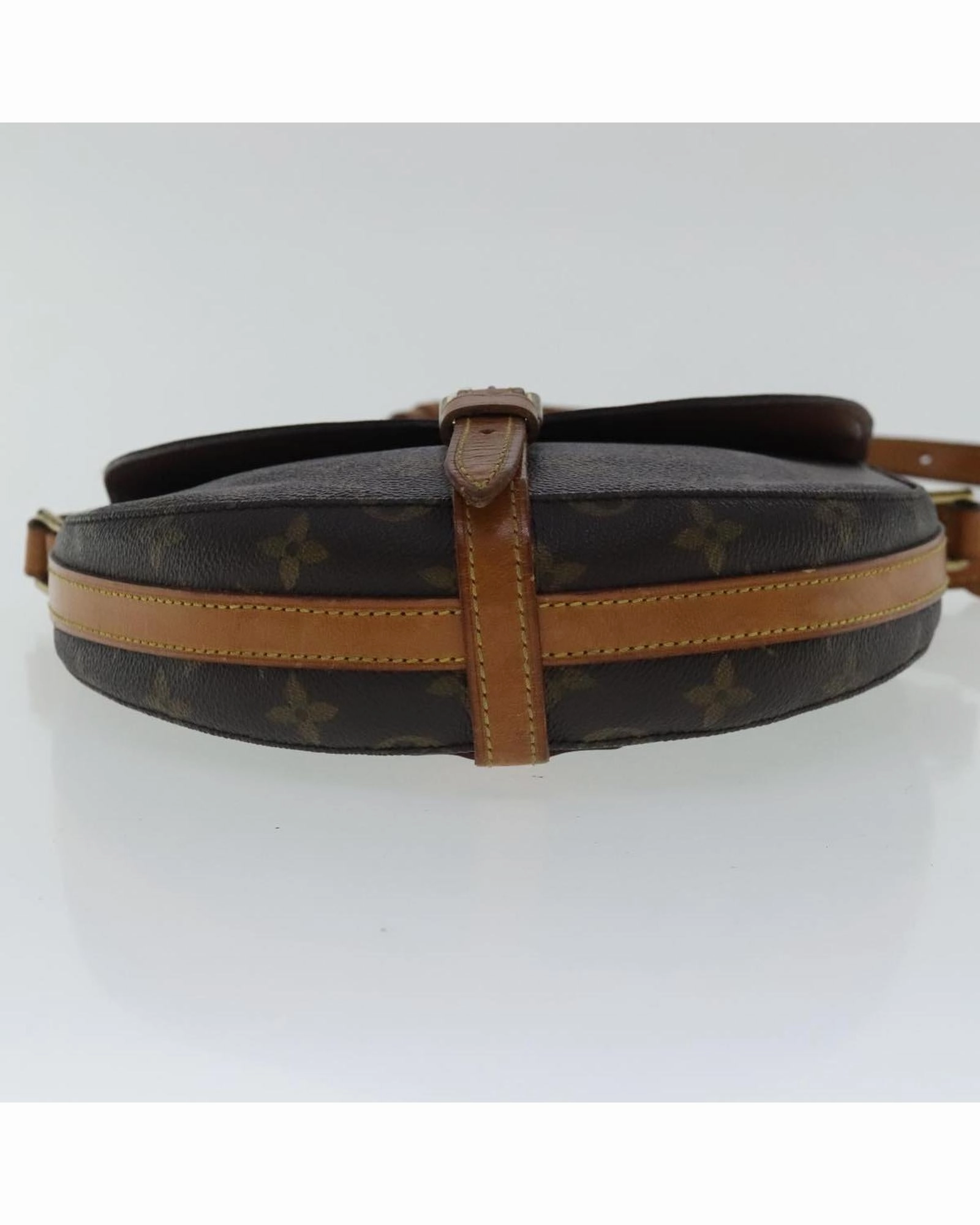 Monogram Canvas Shoulder Bag with Adjustable Strap