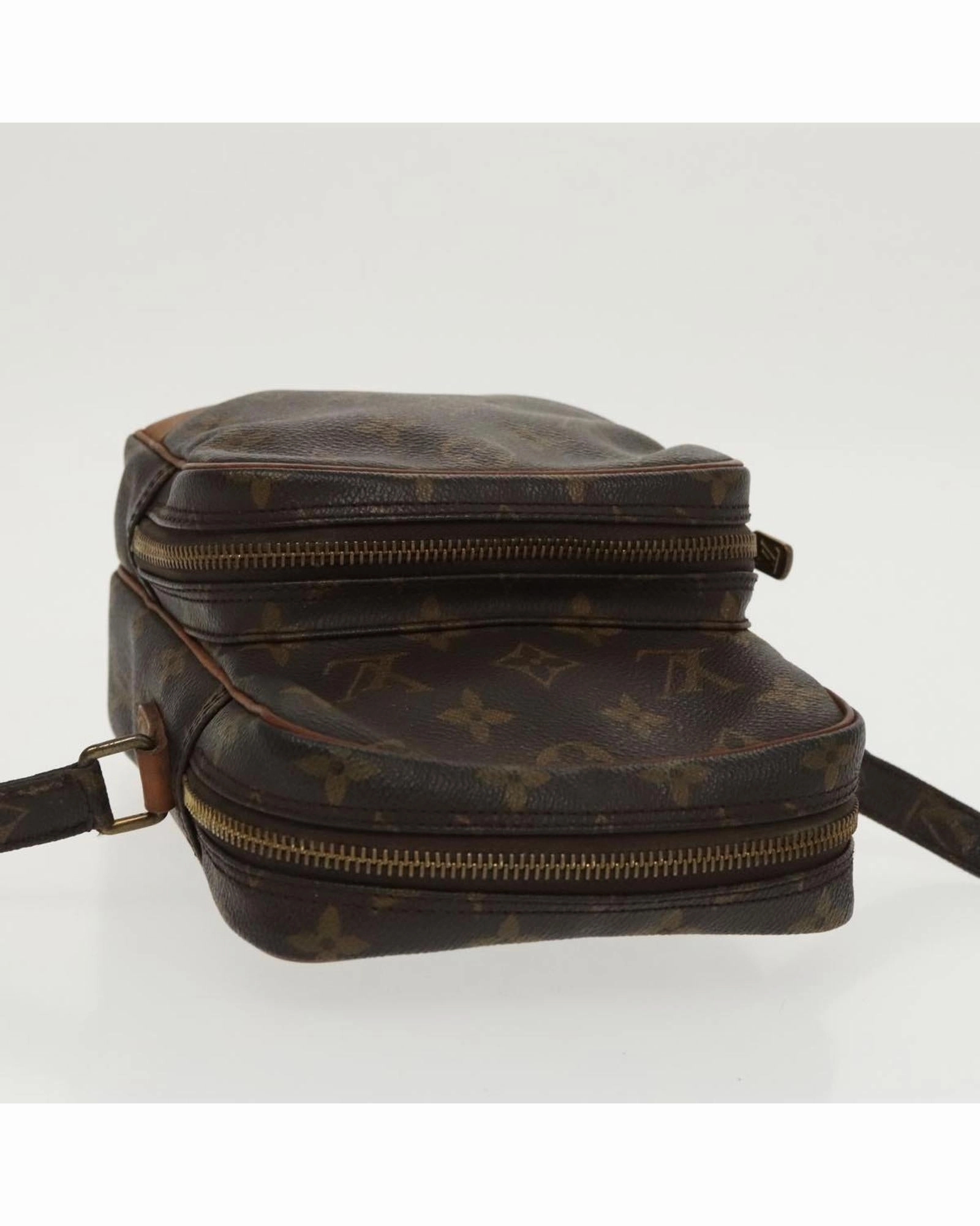 Monogram Canvas Shoulder Bag with Adjustable Strap