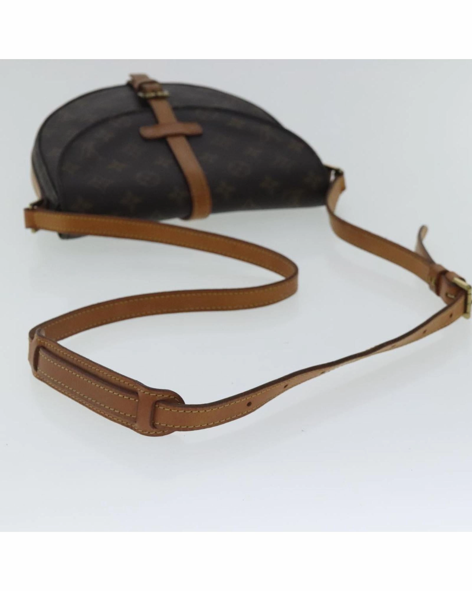 Monogram Canvas Shoulder Bag with Adjustable Strap
