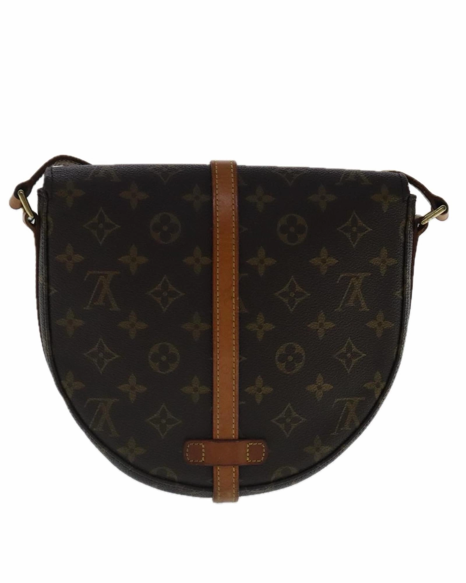 Monogram Canvas Shoulder Bag with Adjustable Strap