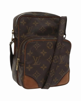 Monogram Canvas Shoulder Bag with Adjustable Strap