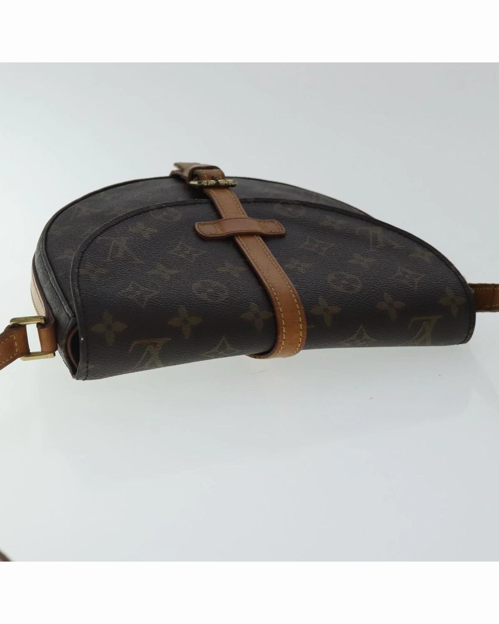 Monogram Canvas Shoulder Bag with Adjustable Strap