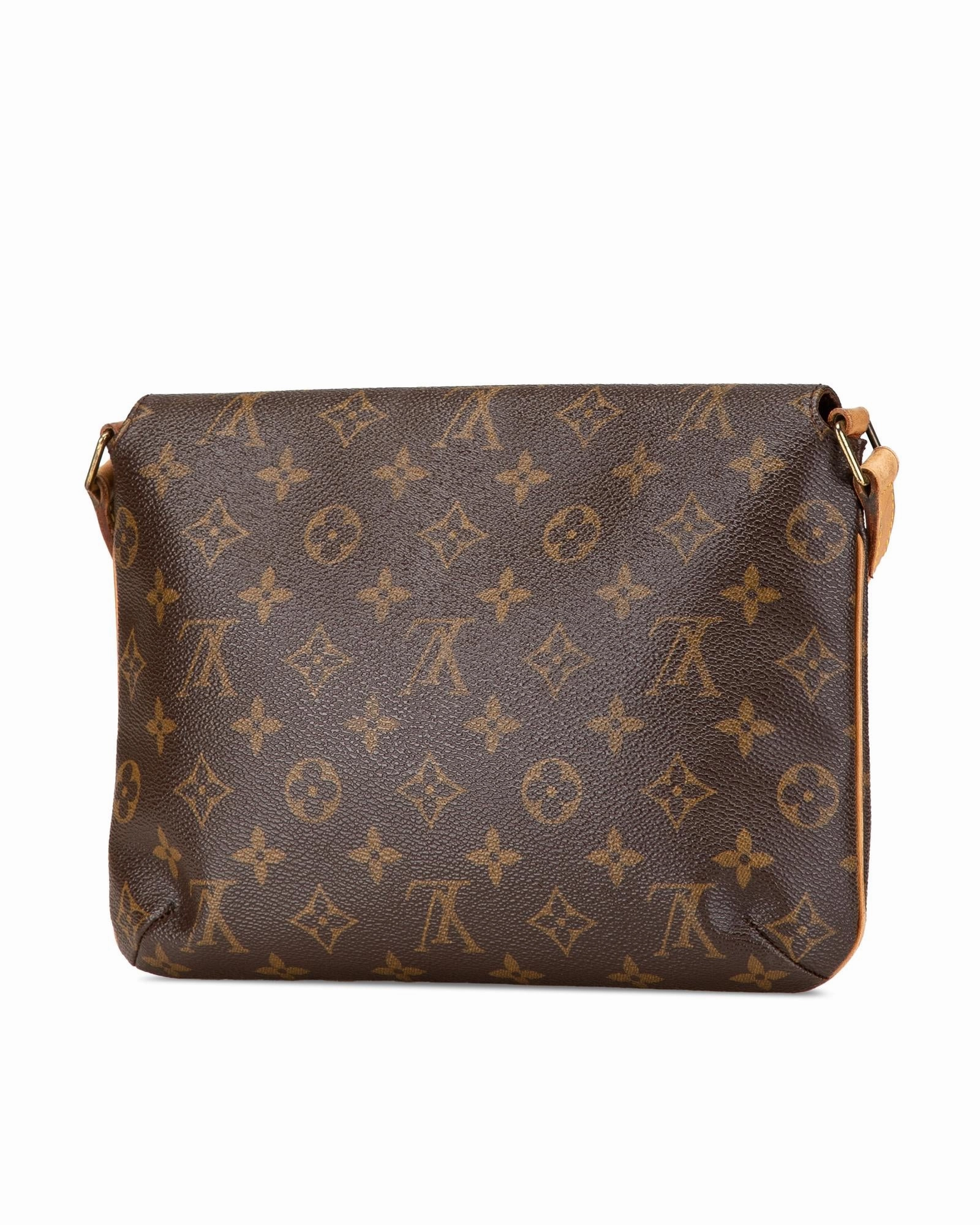 Monogram Canvas Shoulder Bag with Vachetta Leather Strap