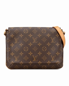 Monogram Canvas Shoulder Bag with Vachetta Leather Strap