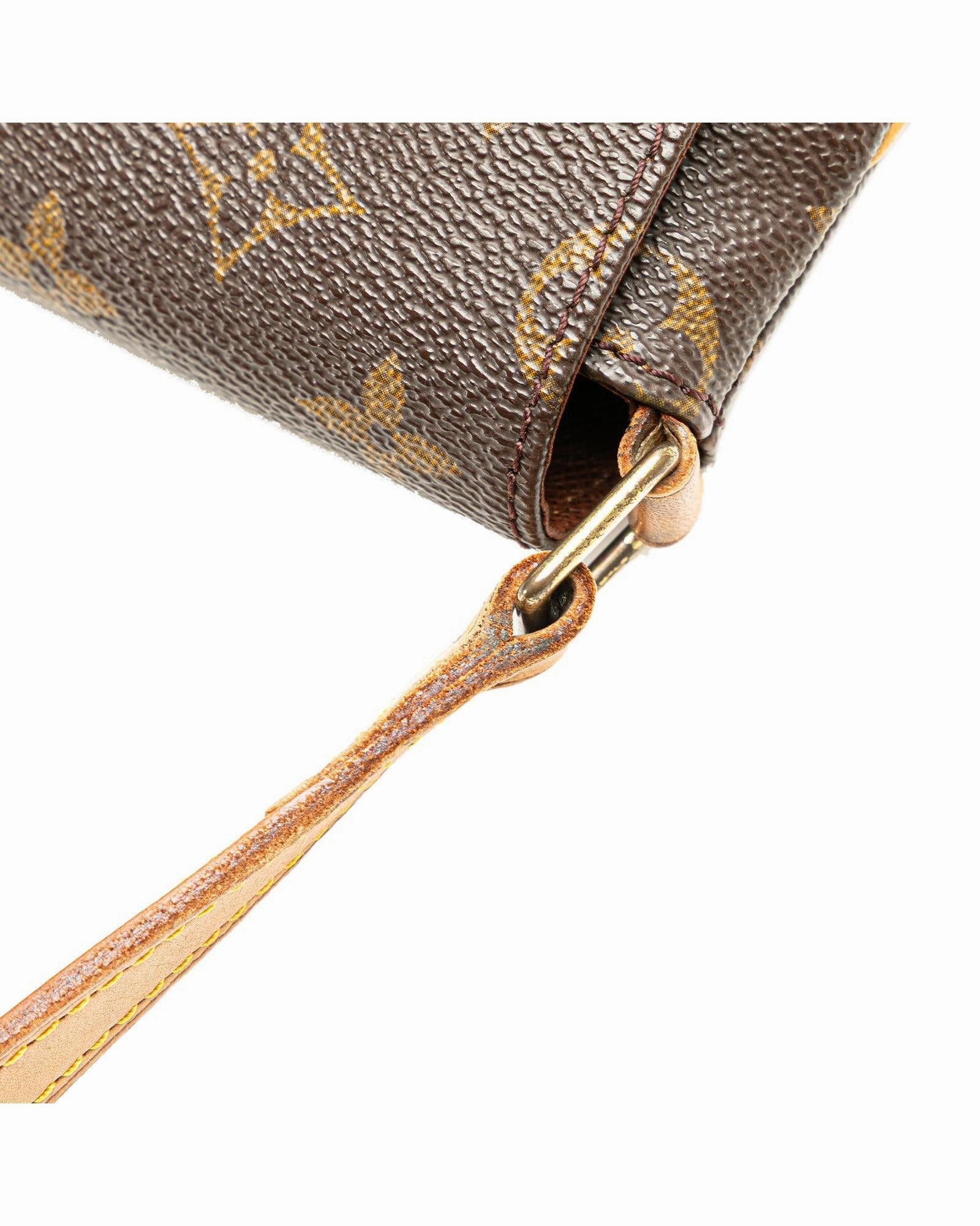 Monogram Canvas Shoulder Bag with Vachetta Leather Strap