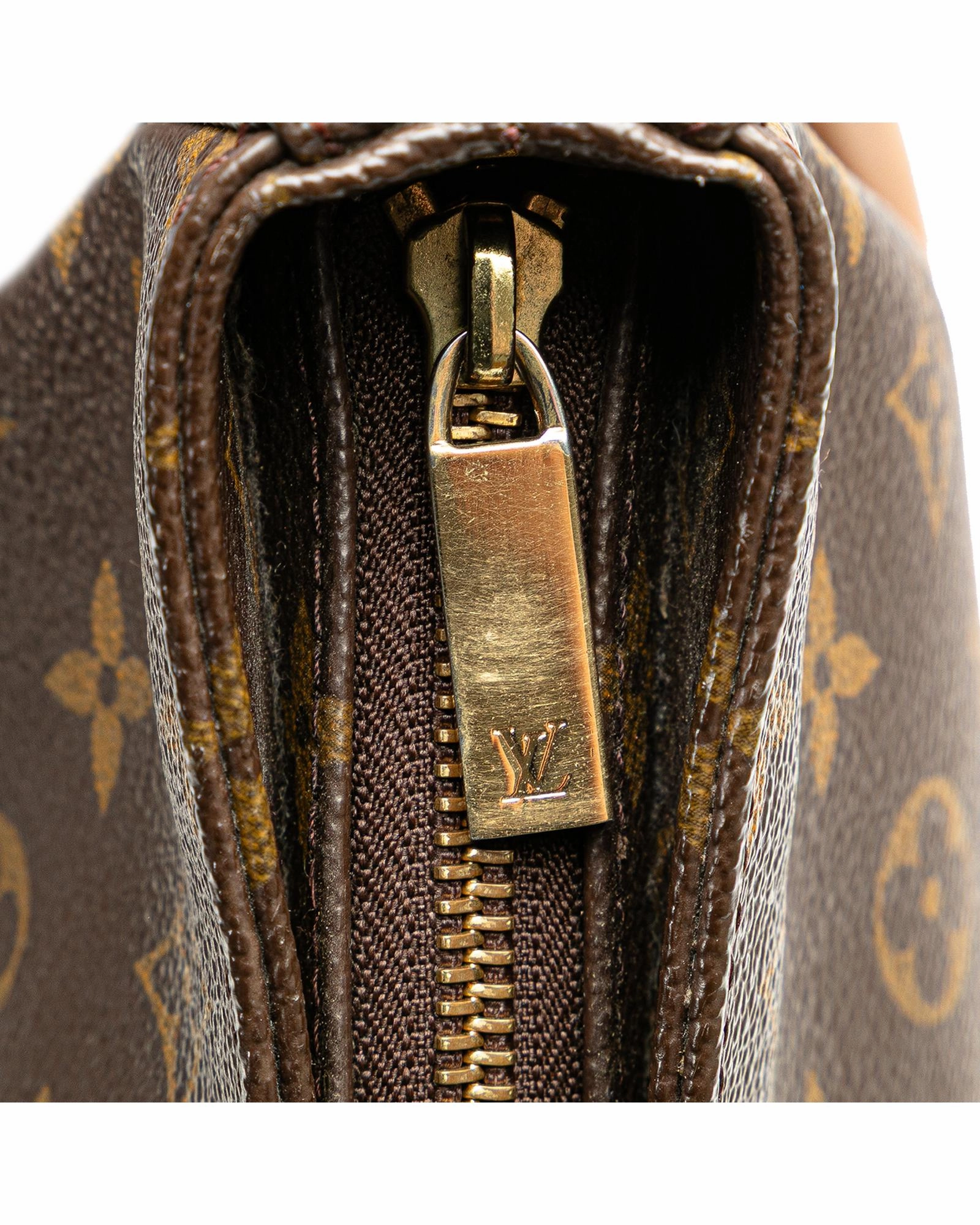 Monogram Canvas Shoulder Bag with Vachetta Leather Strap