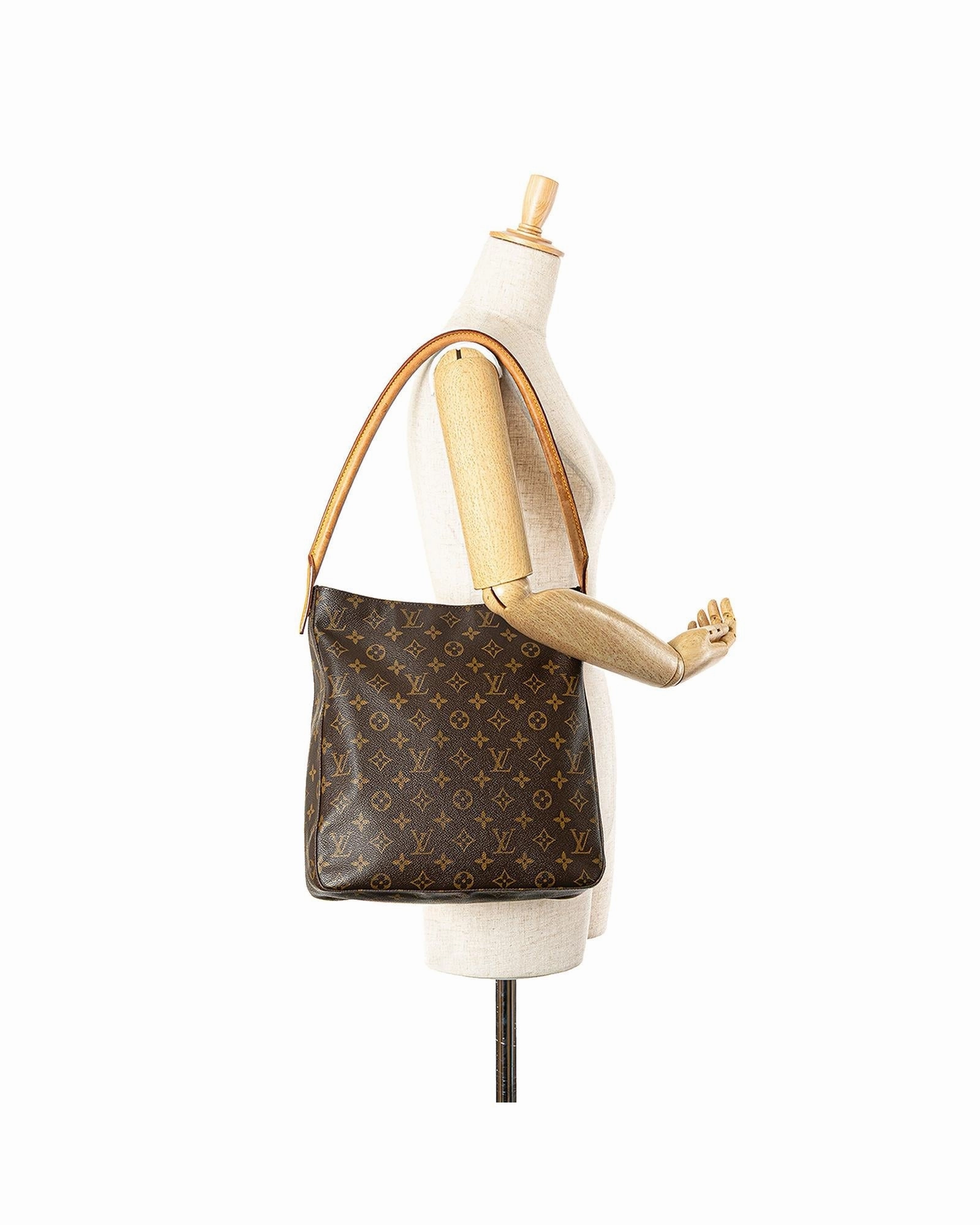 Monogram Canvas Shoulder Bag with Vachetta Leather Strap