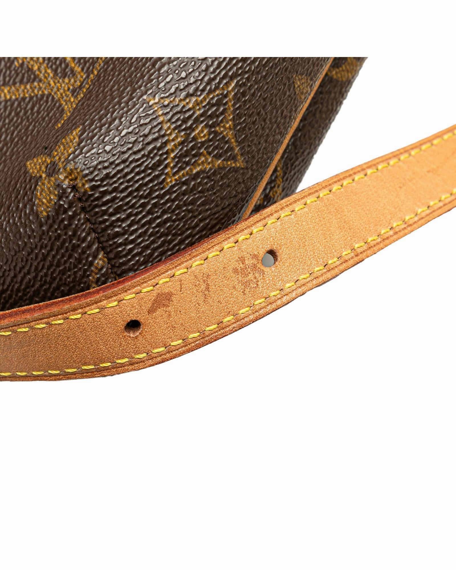 Monogram Canvas Shoulder Bag with Vachetta Leather Strap