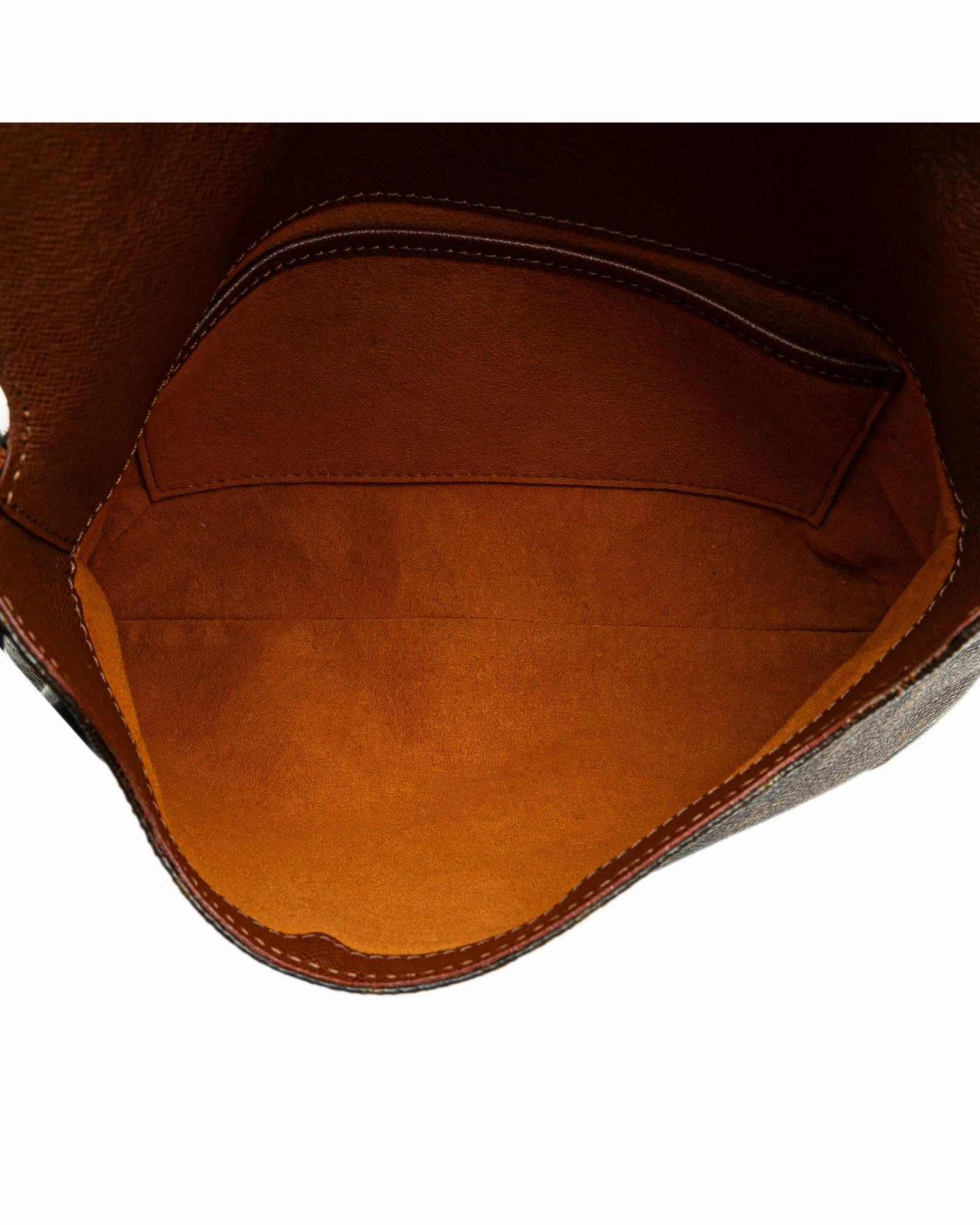 Monogram Canvas Shoulder Bag with Vachetta Leather Strap