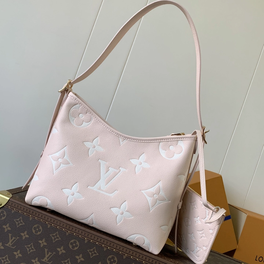 Monogram Empreinte Leather Pink Quartz Leather Shoulder Bag for Women