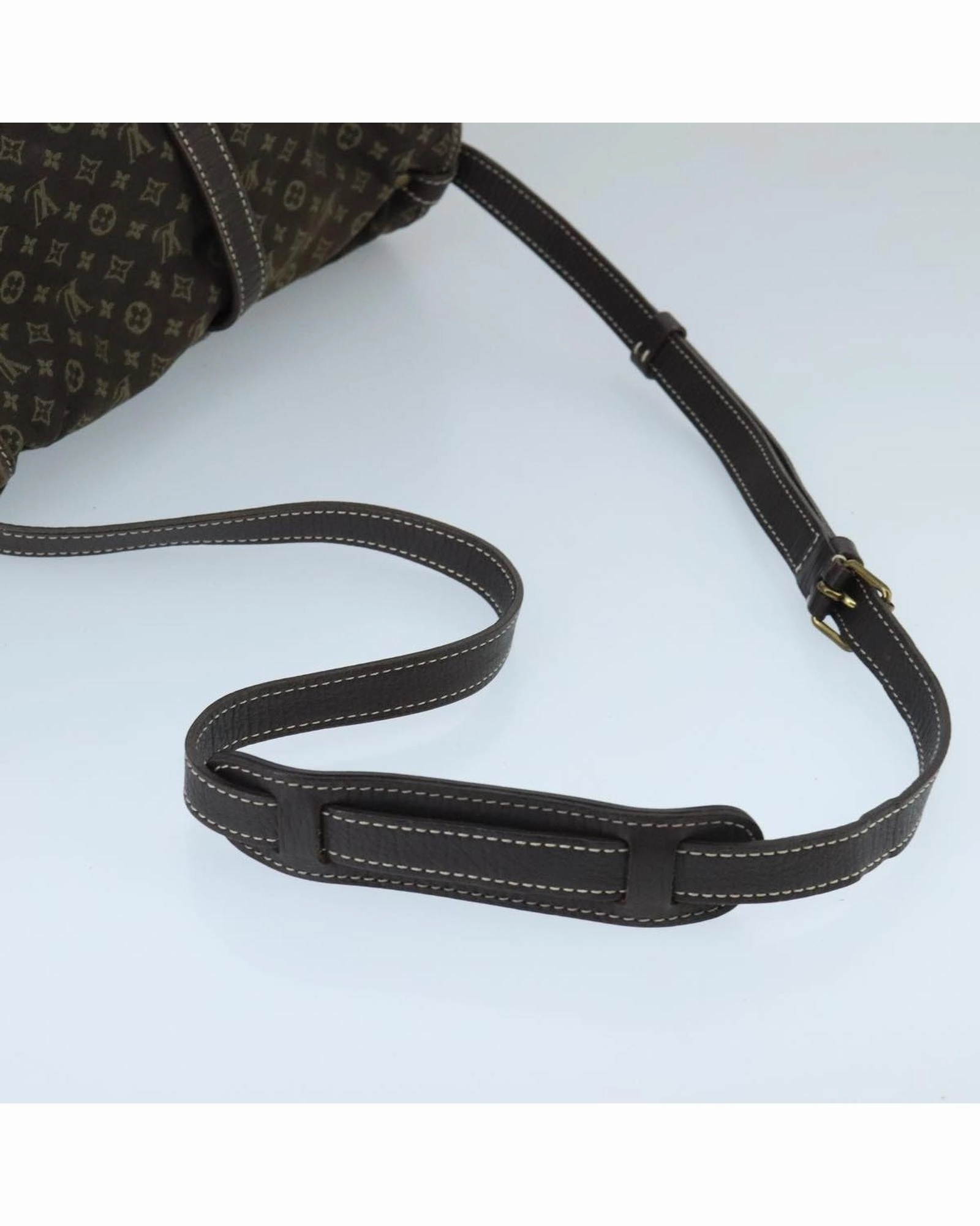 Monogram Mini Lin Canvas Saumur PM Shoulder Bag