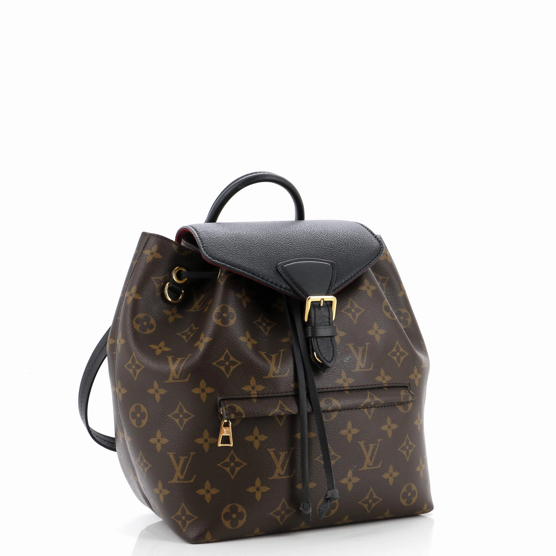 Montsouris NM Backpack Monogram Canvas with Leather PM