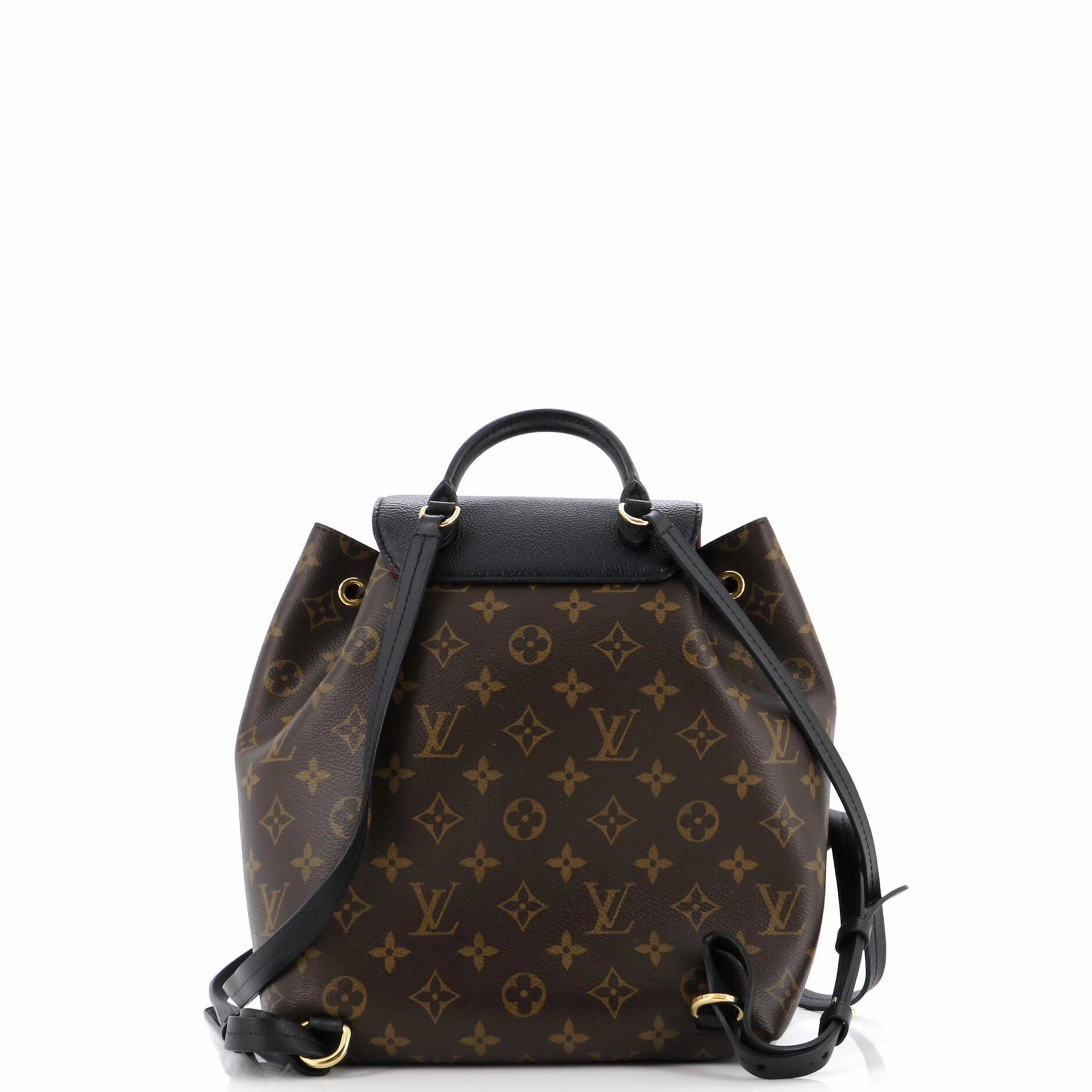 Montsouris NM Backpack Monogram Canvas with Leather PM