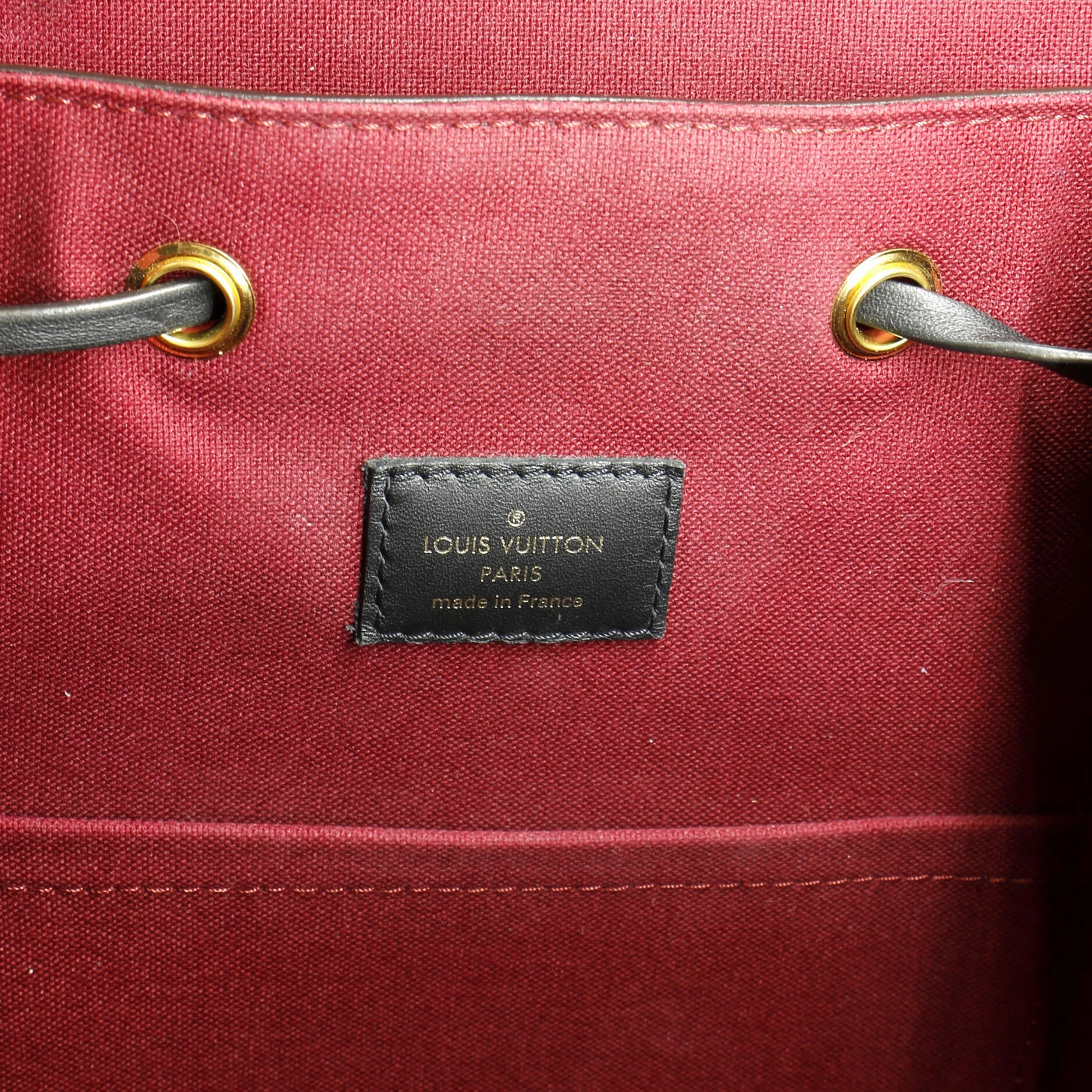 Montsouris NM Backpack Monogram Canvas with Leather PM