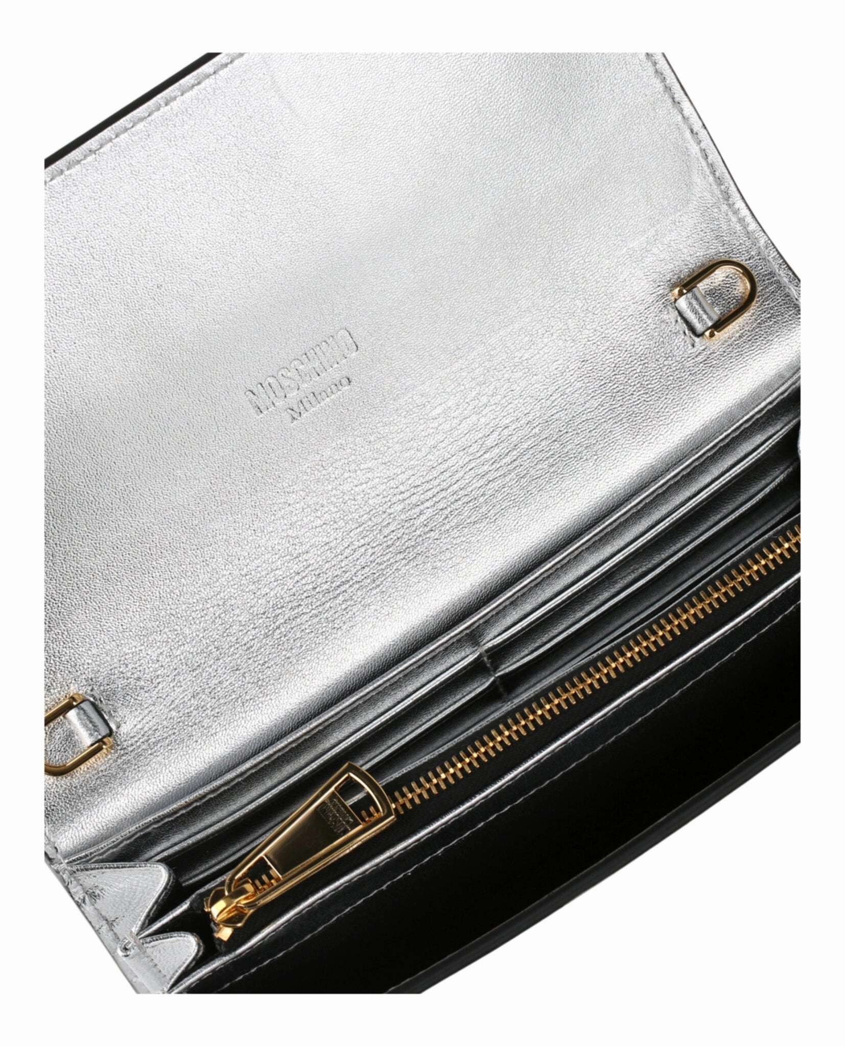 Moschino Crystal-Embellished Belt Logo Lettering Crossbody Bag 8130-8011-1600