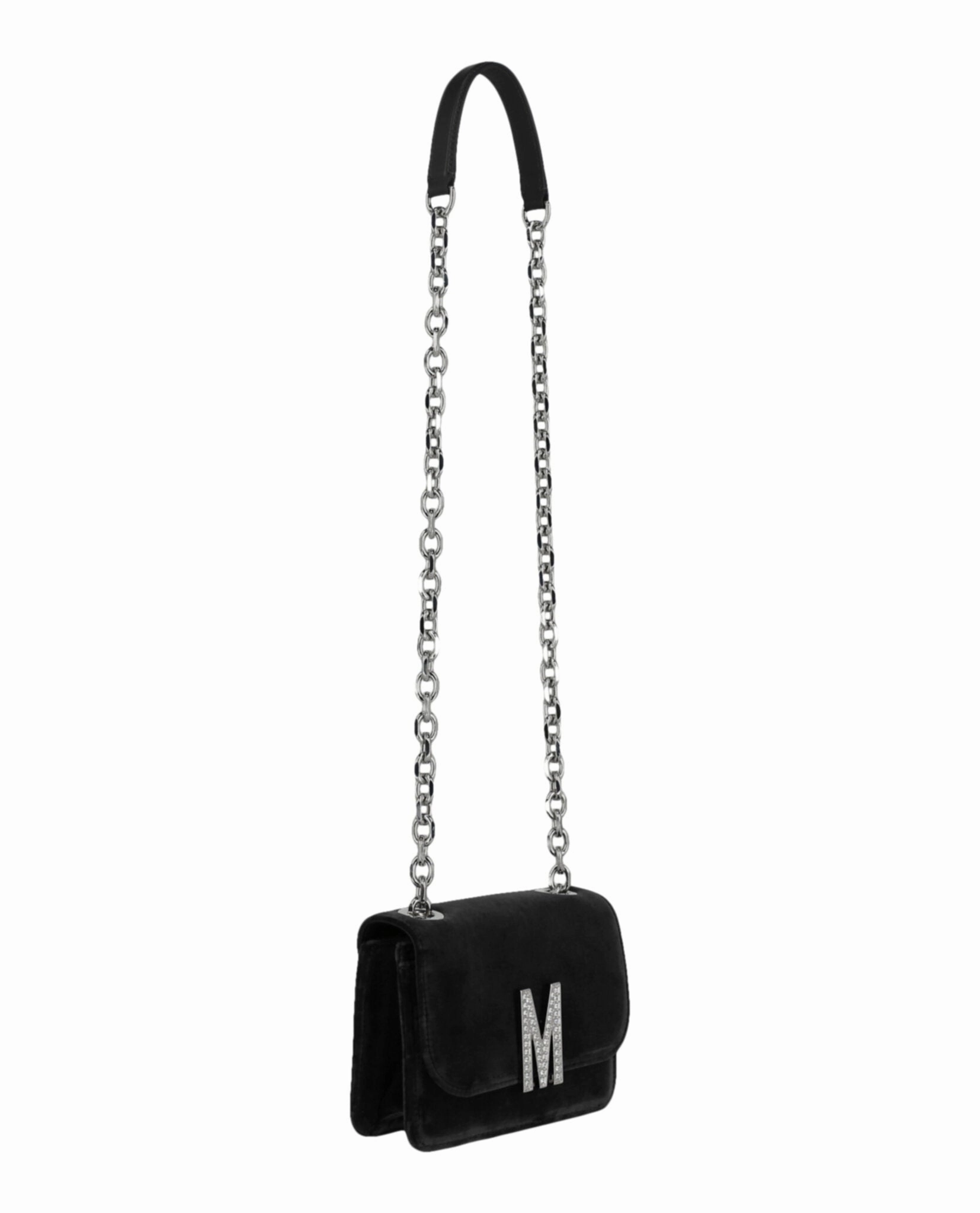 Moschino Velvet Logo Crossbody Bag 7515-8211-2555