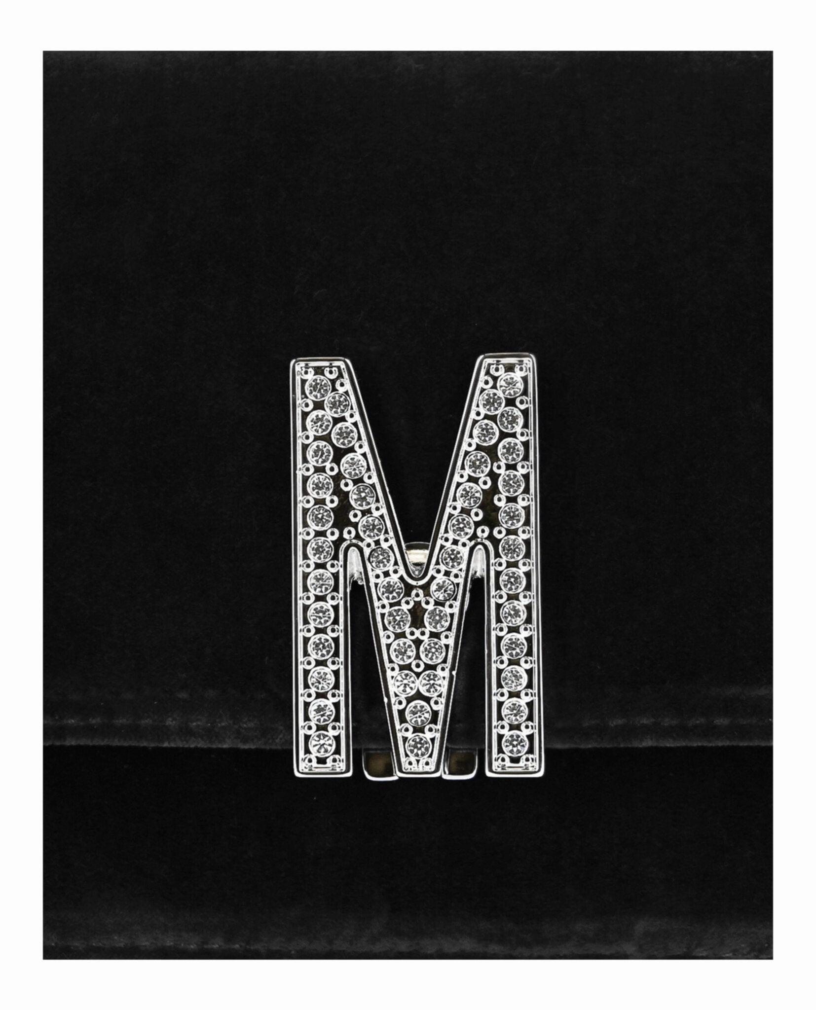 Moschino Velvet Logo Crossbody Bag 7515-8211-2555